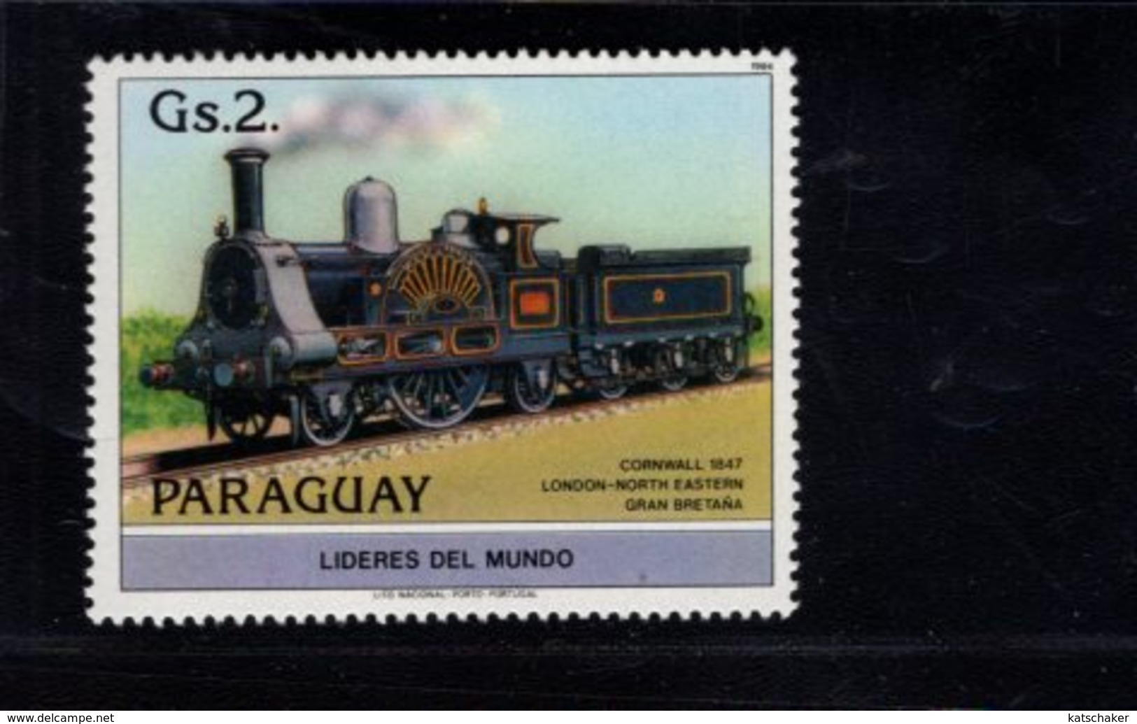 739916729 POSTFRIS MINT NEVER HINGED POSTFRISCH EINWANDFREI  SCOTT 2124A 2124F BRITISH LOCOMOTIVES - Paraguay