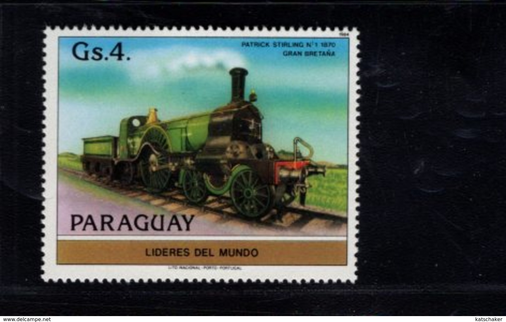 739916729 POSTFRIS MINT NEVER HINGED POSTFRISCH EINWANDFREI  SCOTT 2124A 2124F BRITISH LOCOMOTIVES - Paraguay