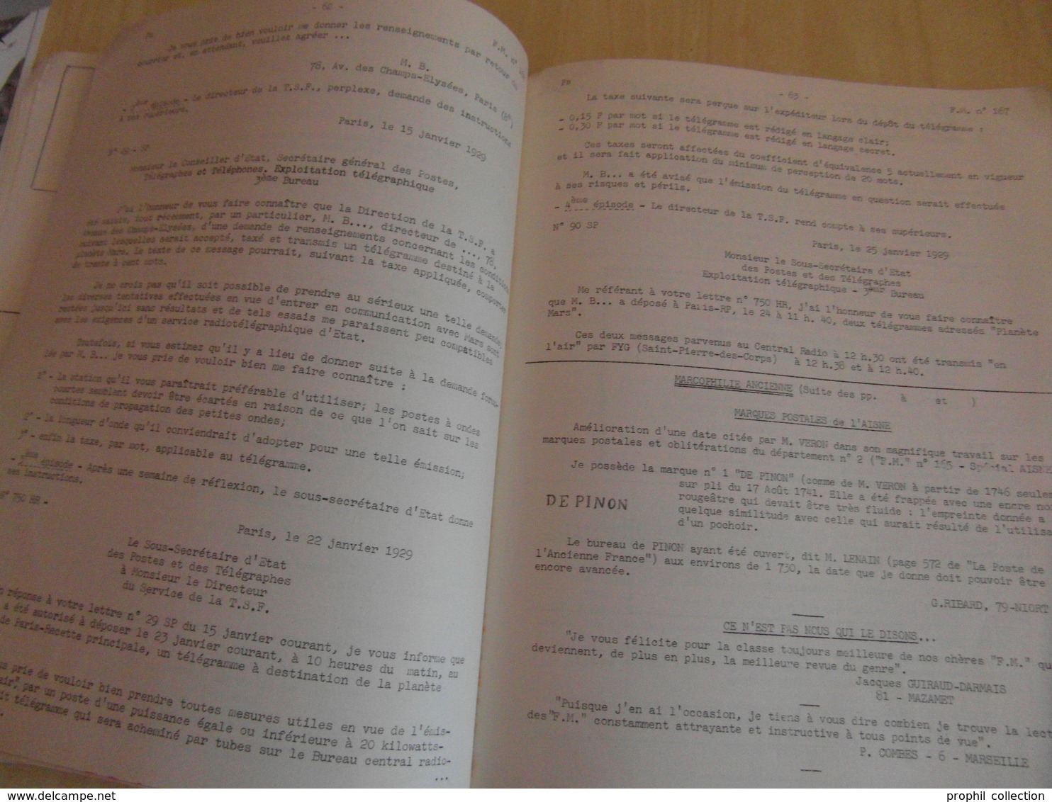 LES FEUILLES MARCOPHILES N° 167 (DECEMBRE 1965 / 120 PAGES / PLUSIEURS PHOTOS) - BULLETIN DE L'UNION MARCOPHILE - Philately And Postal History