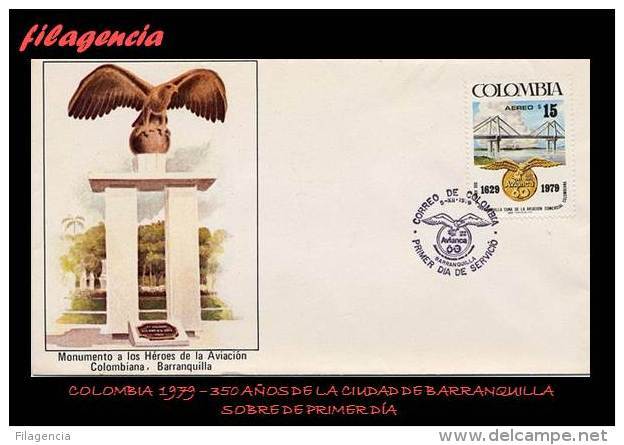 AMERICA. COLOMBIA SPD-FDC. 1979 350 AÑOS DE LA CIUDAD DE BARRANQUILLA - Colombie