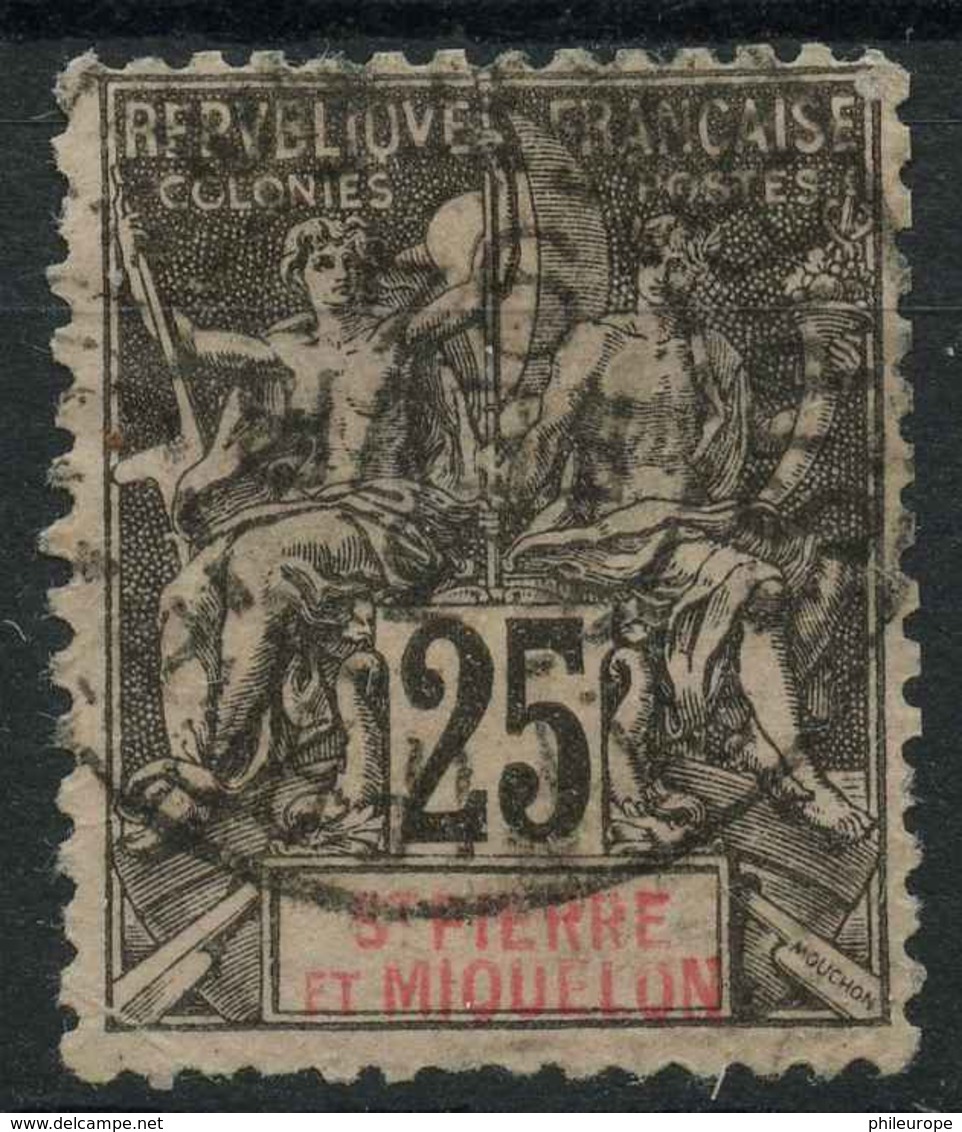 Saint Pierre Et Miquelon (1891) N 66 (o) - Unused Stamps