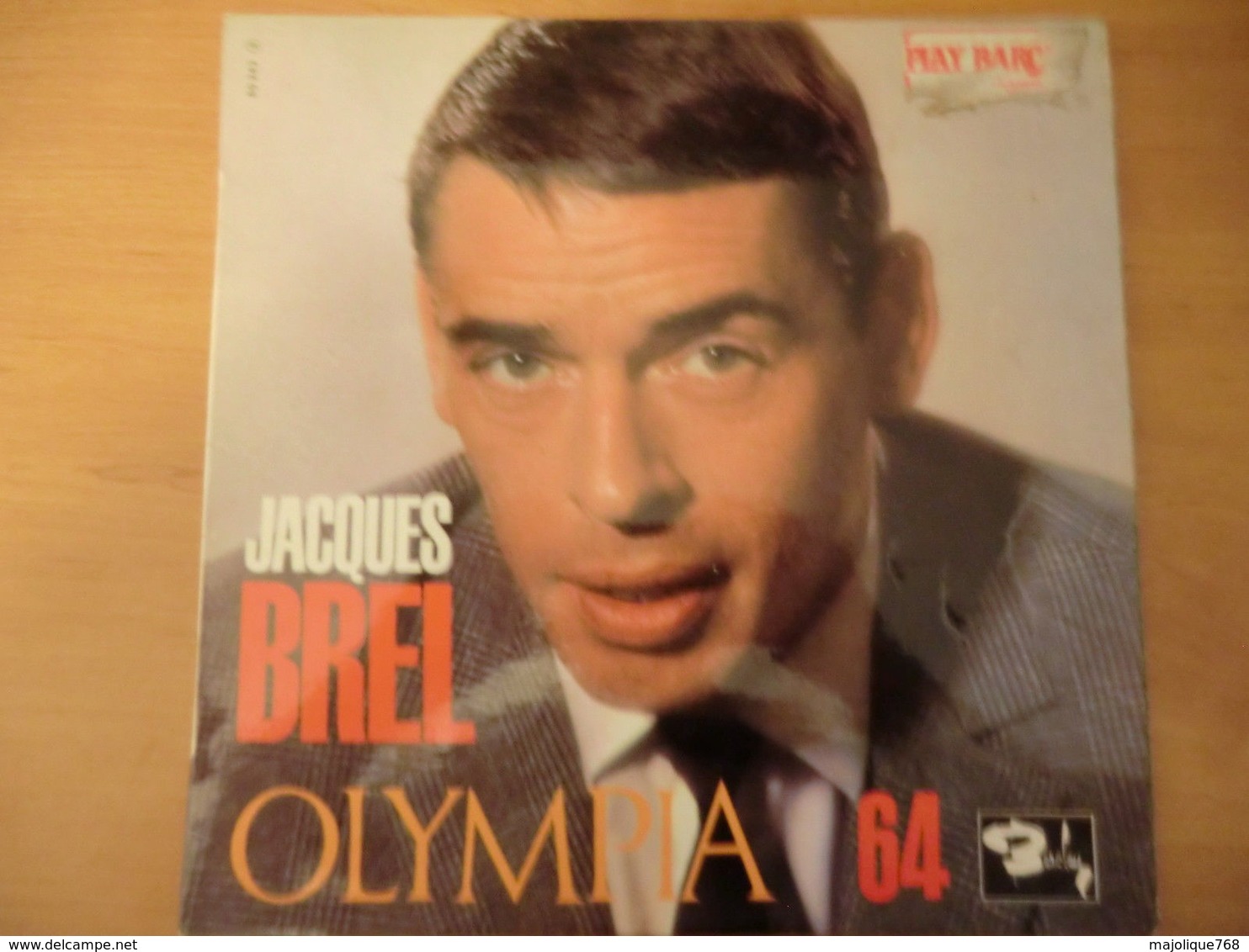 Disque 33 Tours 25 Cm De Jacques Brel Olympia 64 - - Autres - Musique Française