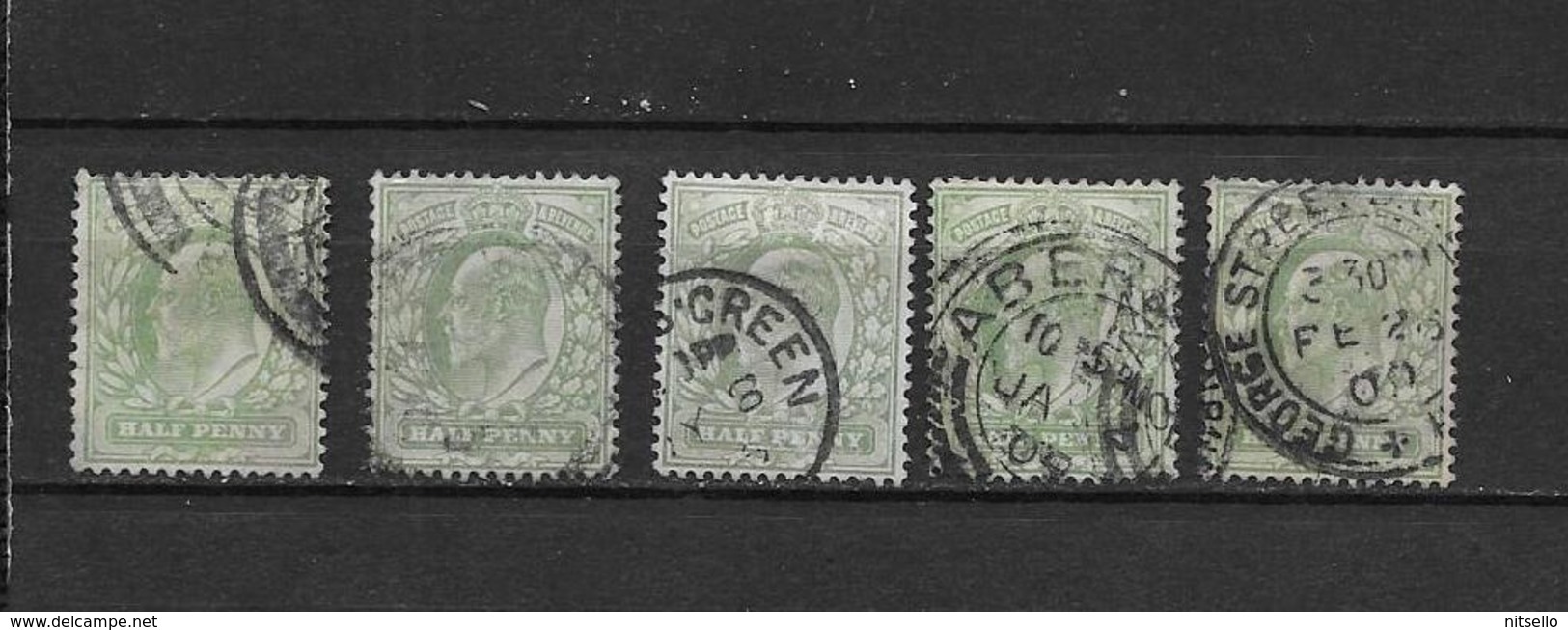 LOTE 1885  ///  GRAN BRETAÑA - YVERT Nº: 106 CON DIFERENTES MATASELLOS    //  ¡¡¡ LIQUIDATION !!! - Used Stamps