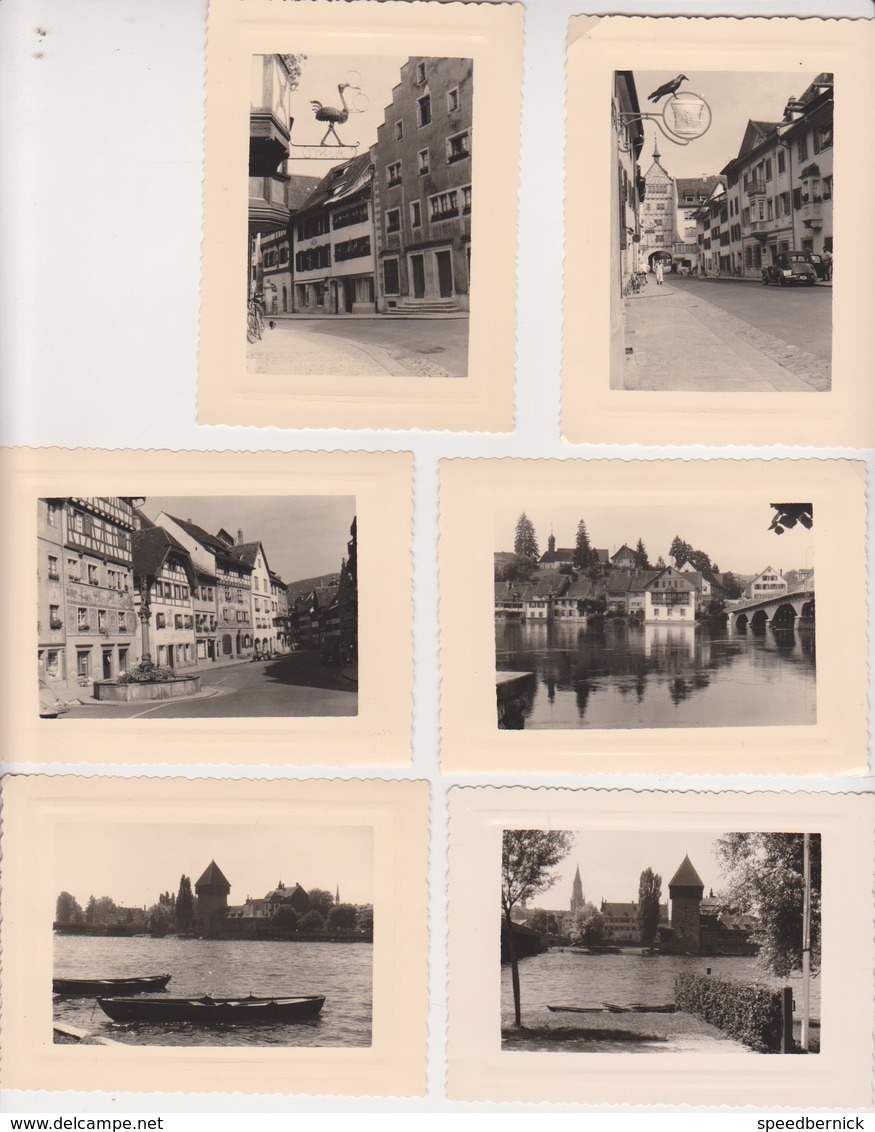 26945 Six 6 Photo Voyage Rhin Années 1960 - En Suisse  -Stein En Rhein Constance- Enseignes - Lieux