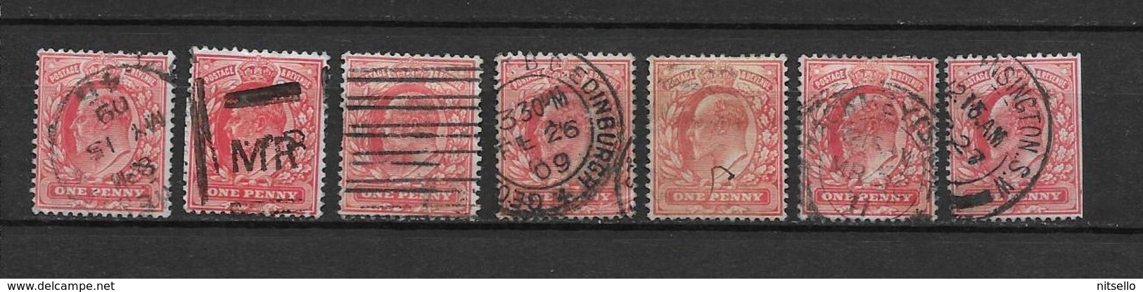 LOTE 1885  ///  GRAN BRETAÑA - YVERT Nº: 107 CON DIFERENTES MATASELLOS    //  ¡¡¡ LIQUIDATION !!! - Gebraucht