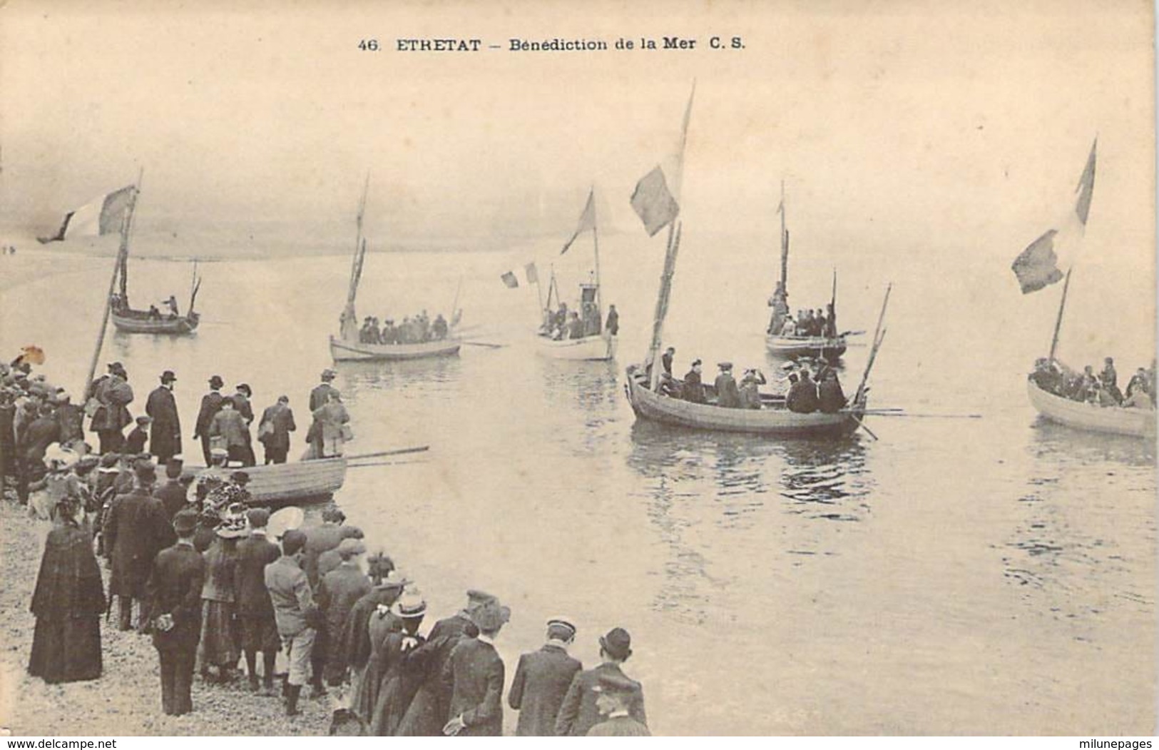 76 SEINe Maritime Flotille De Bateaux Pour La Bénédiction De La Mer à ETRETAT - Etretat