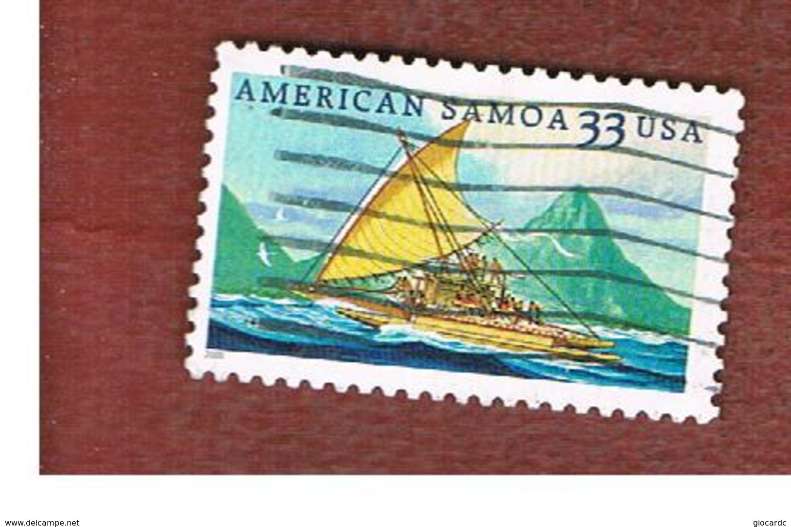 STATI UNITI (U.S.A.) - SG 3759   - 2000  AMERICAN SAMOA: CATAMARAN - USED - Oblitérés