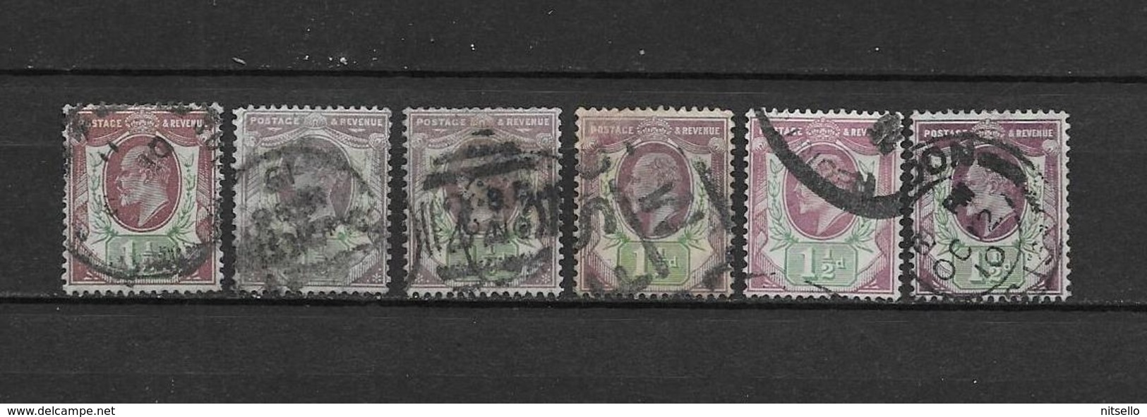 LOTE 1885  ///  GRAN BRETAÑA - YVERT Nº: 108  CON DIFERENTES MATASELLOS    //  ¡¡¡ LIQUIDATION !!! - Used Stamps