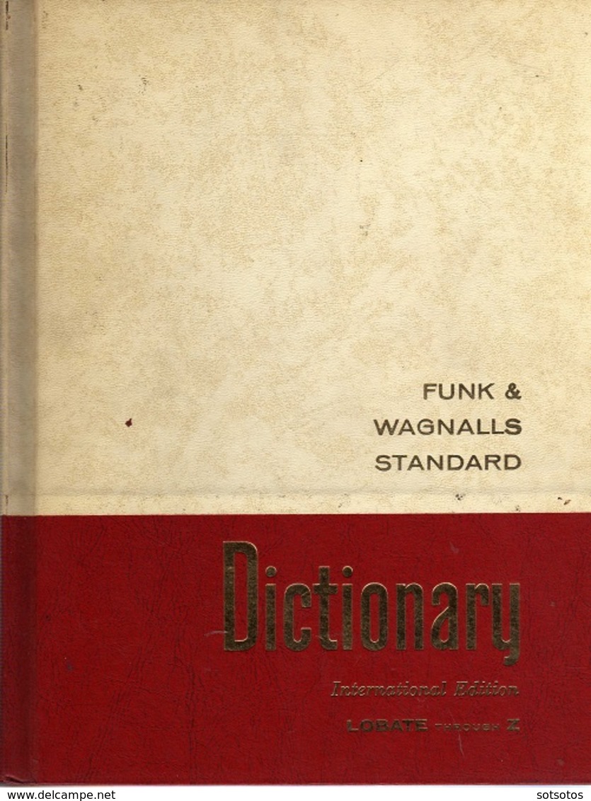 DICTIONARY INTERNATIONAL EDITION: FUNK & WAGNALS STANDARD (2 Vol.) - 1506  Pages IN VERY GOOD CONDITION - Diccionarios