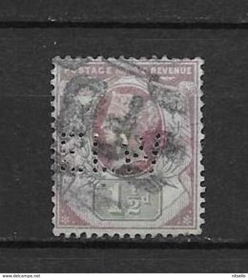 LOTE 1885  ///  GRAN BRETAÑA - YVERT Nº: 93 PERFORADO   //  ¡¡¡ LIQUIDATION !!! - Used Stamps