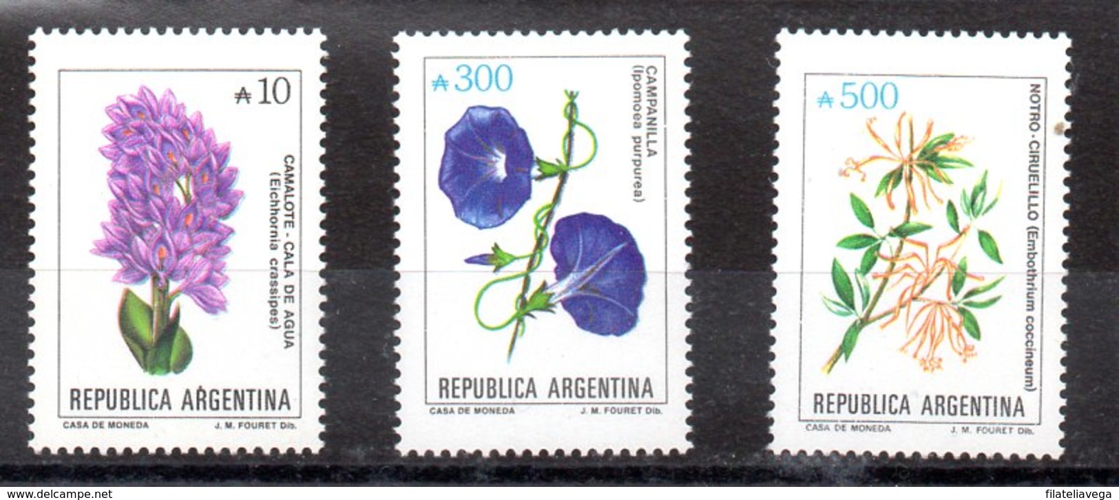 Serie De Argentina N ºYvert 1687/89 ** FOLRES (FLOWERS) - Nuevos