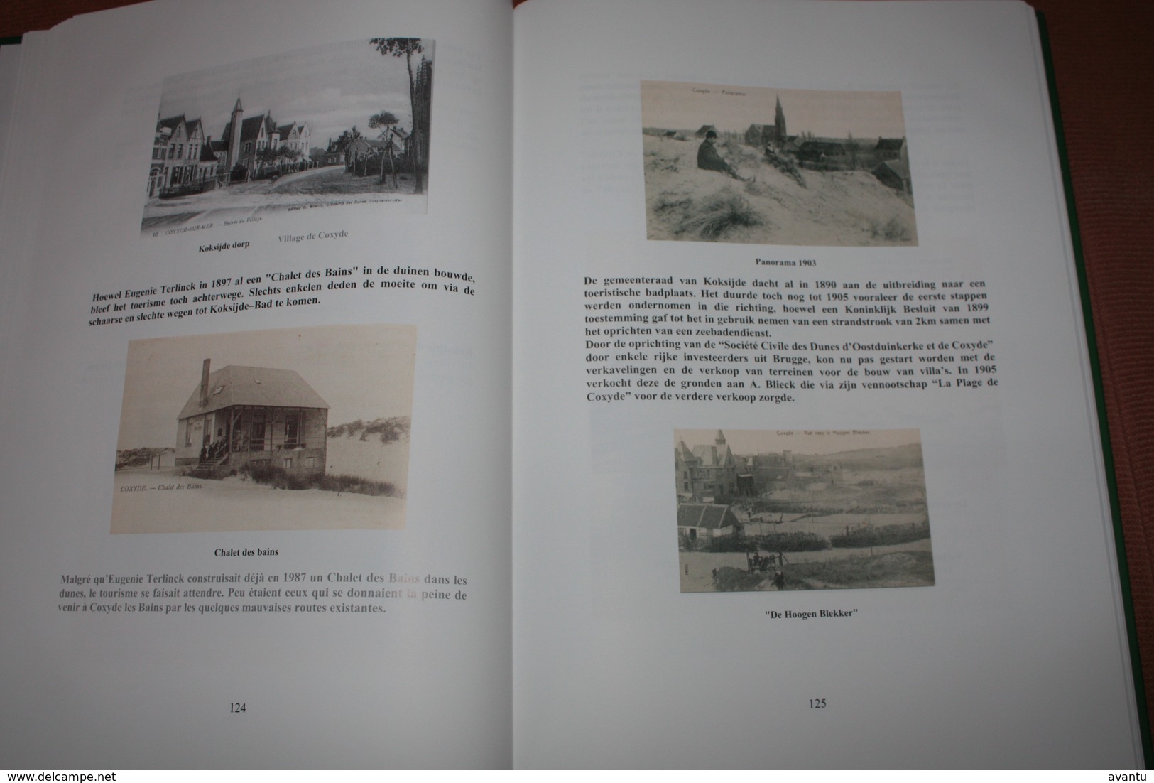 DE PANNE  / BOEK LA BELLE EPOQUE - met afbeeldingen van postkaarten van alle kustgemeentes  370 blz tweetalig