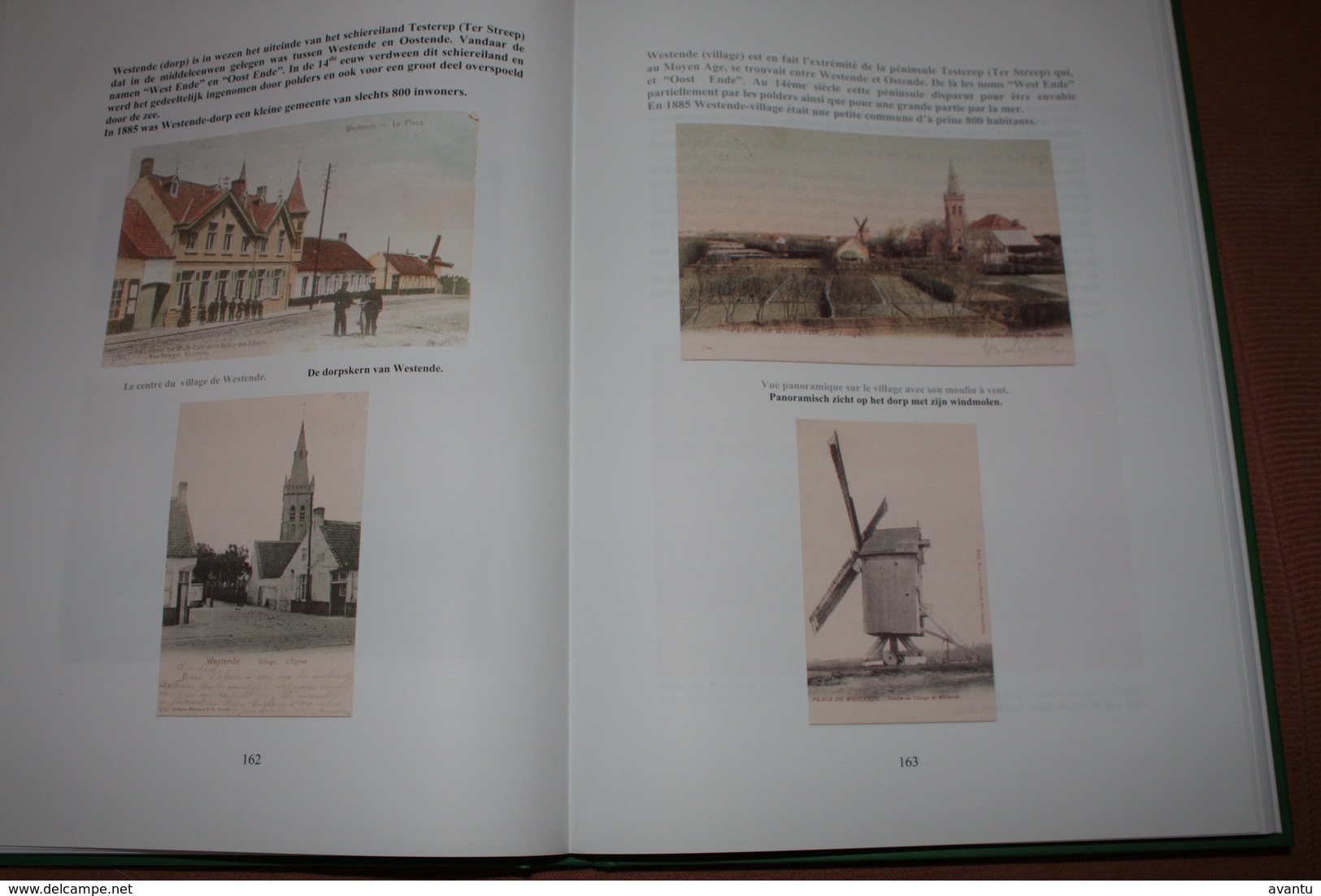 DE PANNE  / BOEK LA BELLE EPOQUE - met afbeeldingen van postkaarten van alle kustgemeentes  370 blz tweetalig