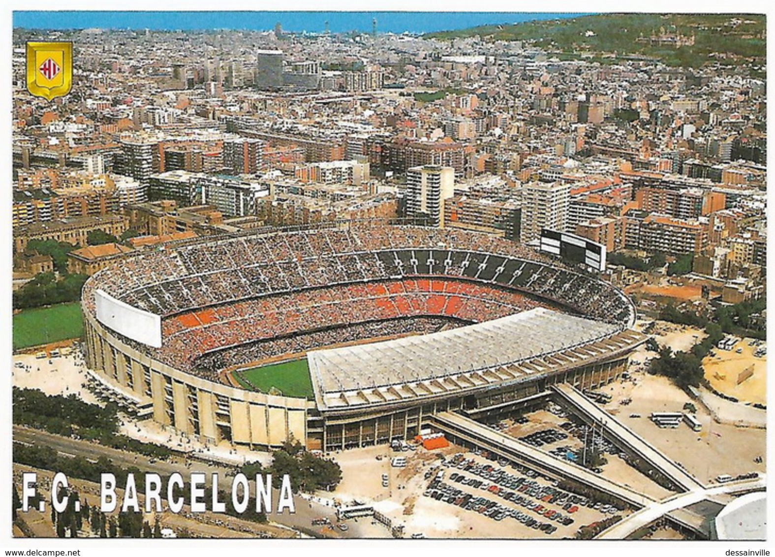 FOOTBALL FUTBOL  ESPAÑA  ESPAGNE  - Estadio Del F.C. BARCELONA Vista Aérea Vue Aérienne - Fútbol