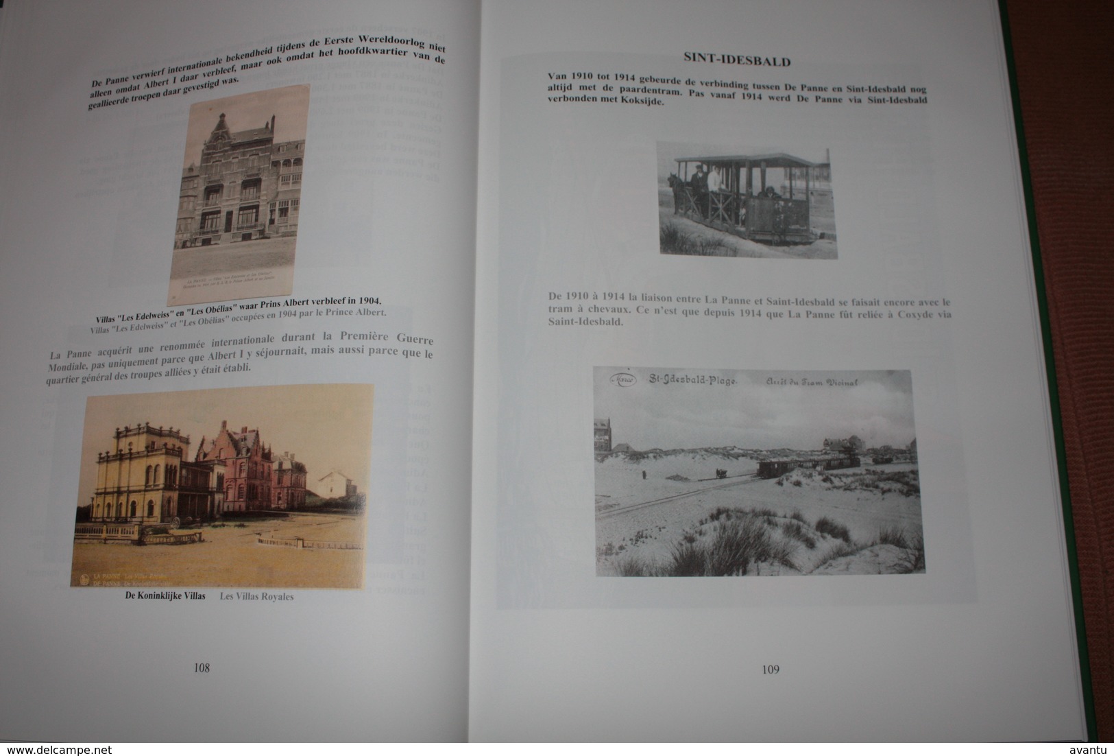 NIEUWPOORT  / BOEK LA BELLE EPOQUE - met afbeeldingen van postkaarten van alle kustgemeentes  370 blz tweetalig