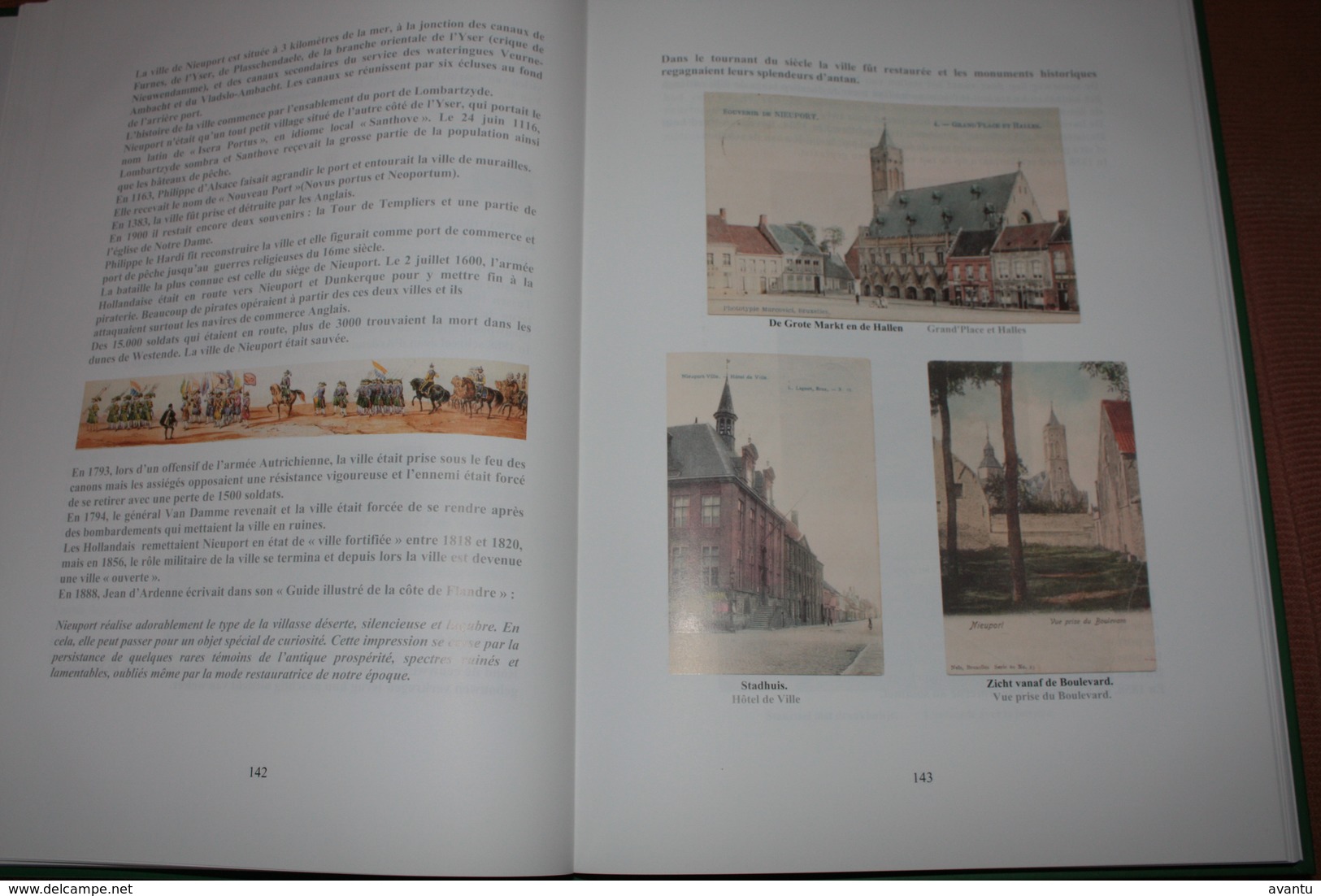 NIEUWPOORT  / BOEK LA BELLE EPOQUE - met afbeeldingen van postkaarten van alle kustgemeentes  370 blz tweetalig