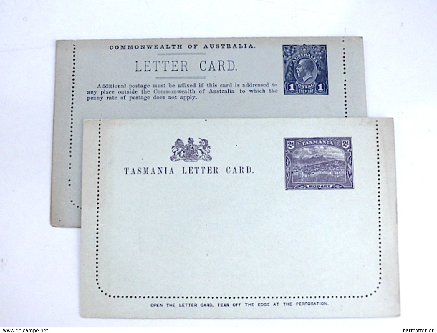 2 Antieke Briefkaarten Australië / Tasmanië (1905/1915) - Enteros Postales