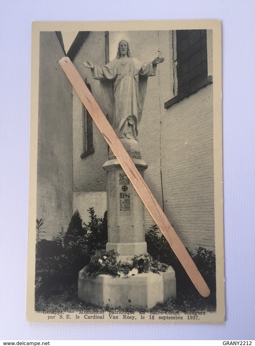 GENAPPE«MonumentPatriotique Au Sacré-Coeur,m’augure Par S.E.le Cardinal Van Roey,Le18 Septembre 1927(Lutte-Stanga). - Genappe