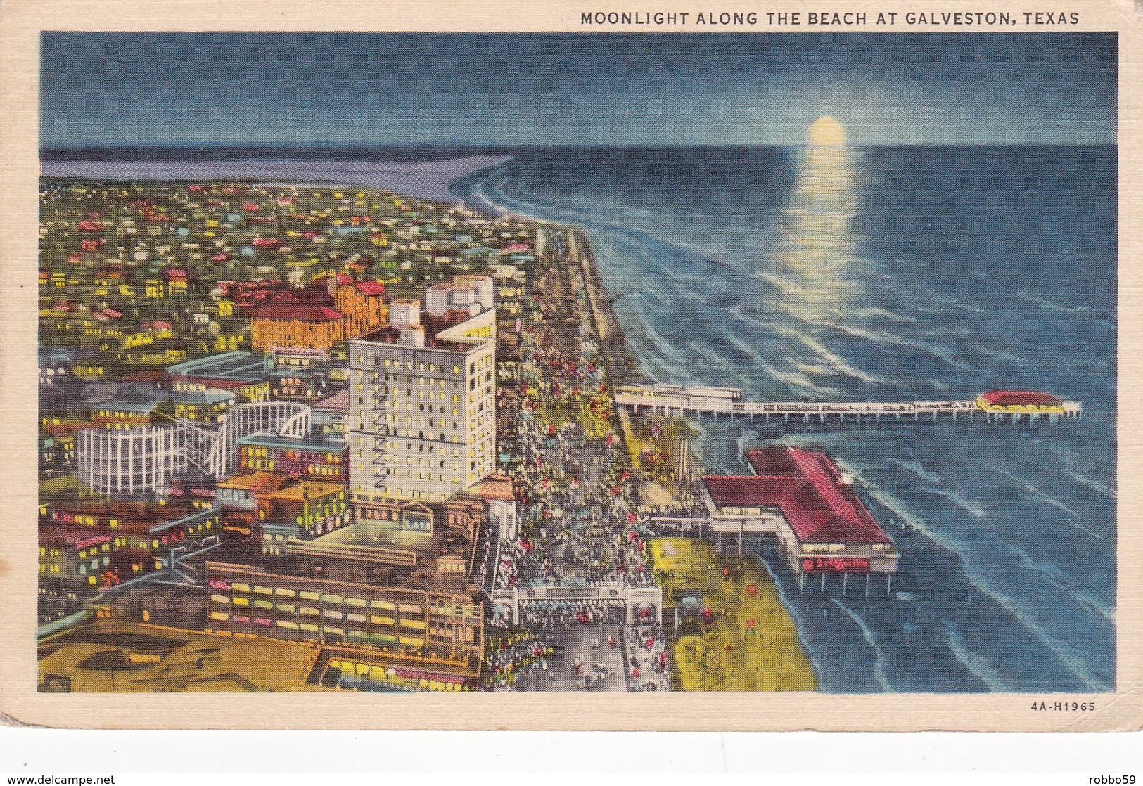 United States Galveston The Gulf And Boulevard Postcard Unused Good Condition - Galveston