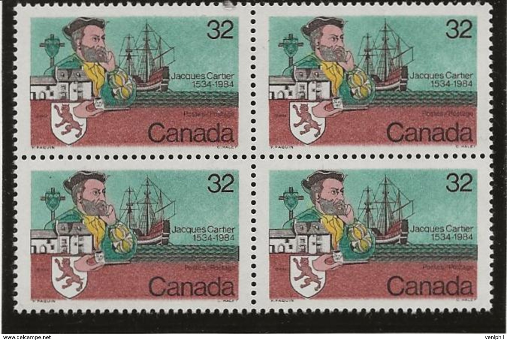 CANADA - BLOC DE 4  N° 869 NEUF XX - ANNEE 1984 - Ungebraucht