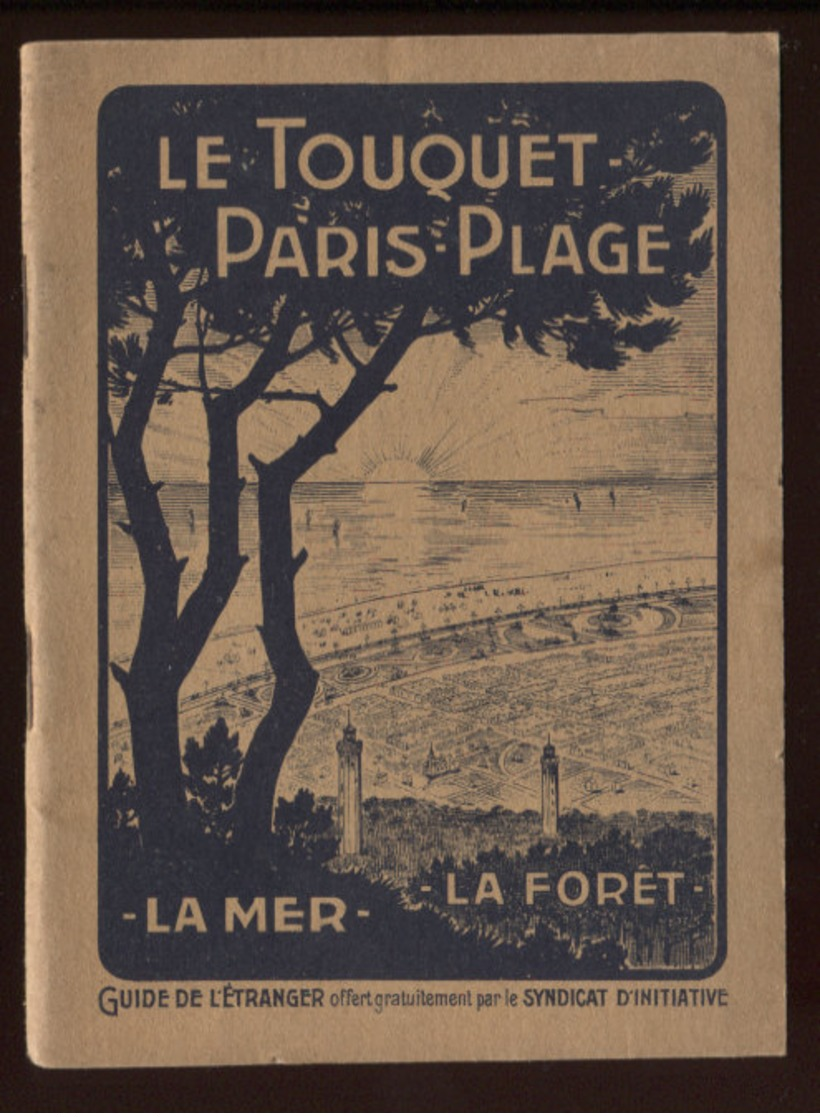 Le Touquet Paris Plage Guide Syndicat D'Initiative 1924 Port France 1,72€ - 1901-1940