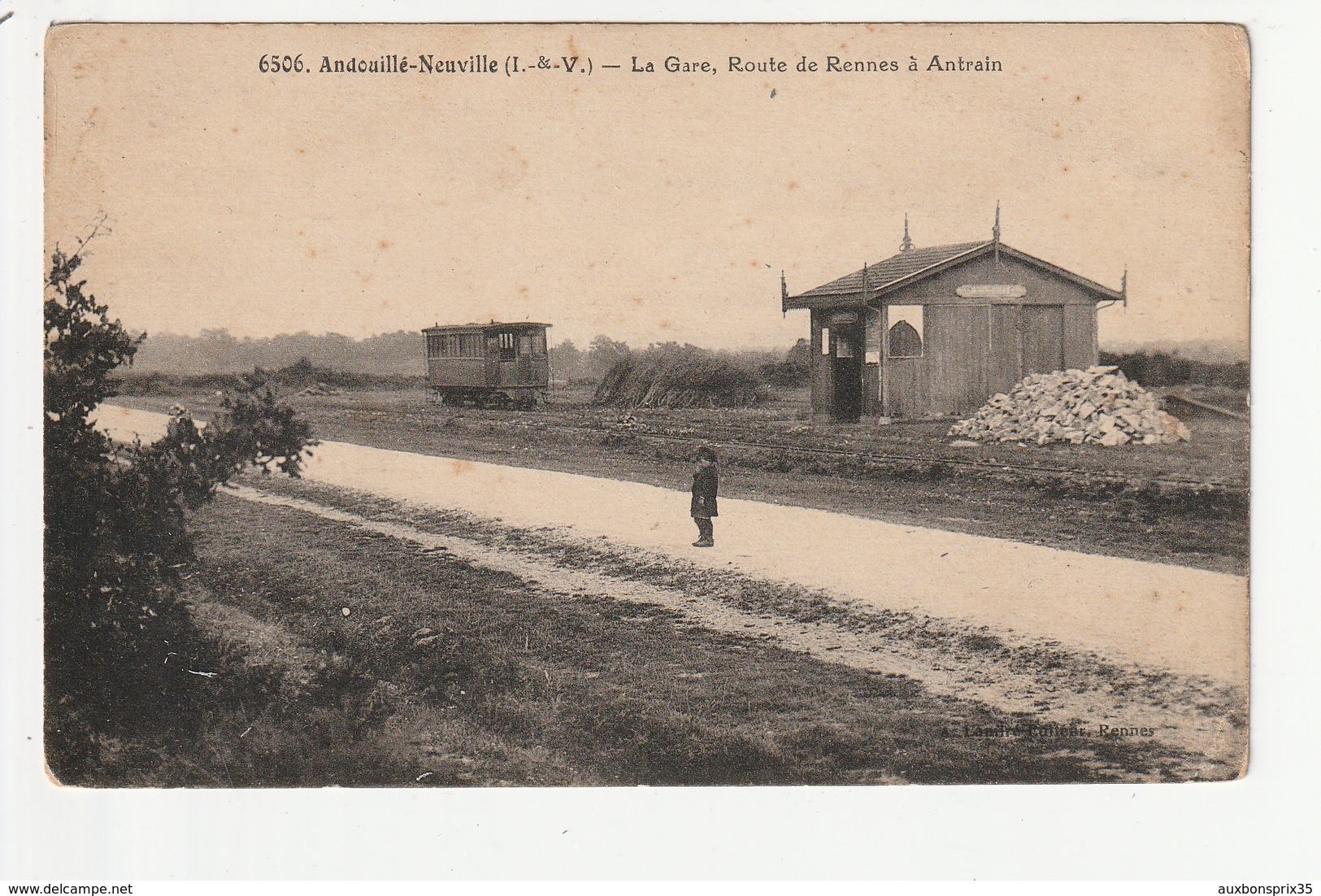 ANDOUILLE NEUVILLE - LA GARE, ROUTE DE RENNES A ANTRAIN - 35 - Sonstige & Ohne Zuordnung