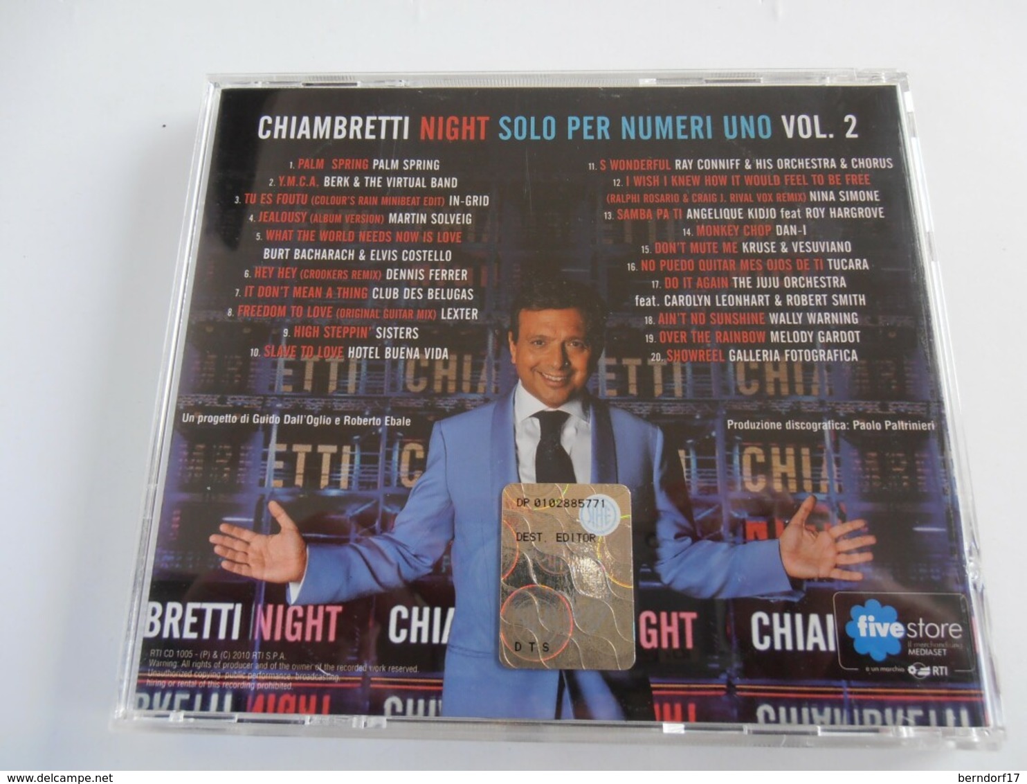 Chiambretti Night - Solo Per  Numeri Uno - Vol. 2 - CD - Compilations