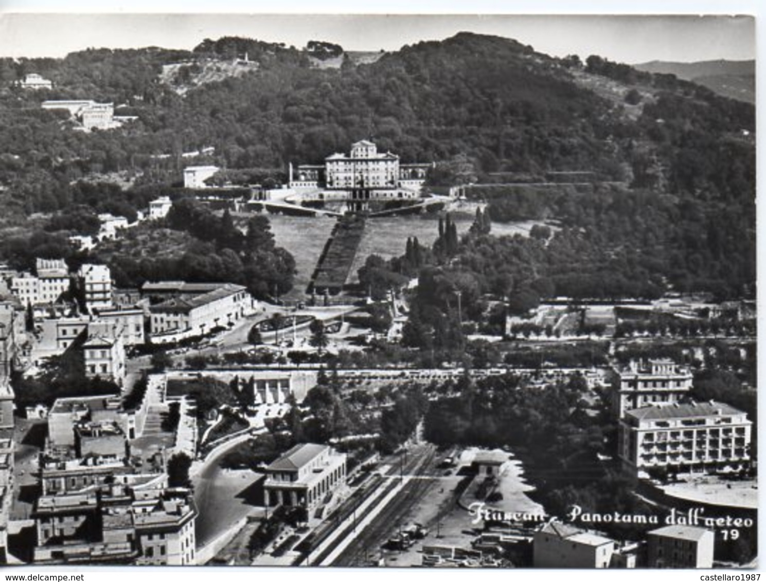 Frascati - Panorama Dall'aereo (con Stazione Ferroviaria) - Other & Unclassified