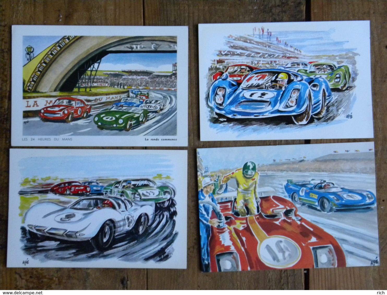 CPA (72) Sarthe - LES 24 HEURES DU MANS - Lot De 10 Cartes - Illustrateur Aldé - Le Mans