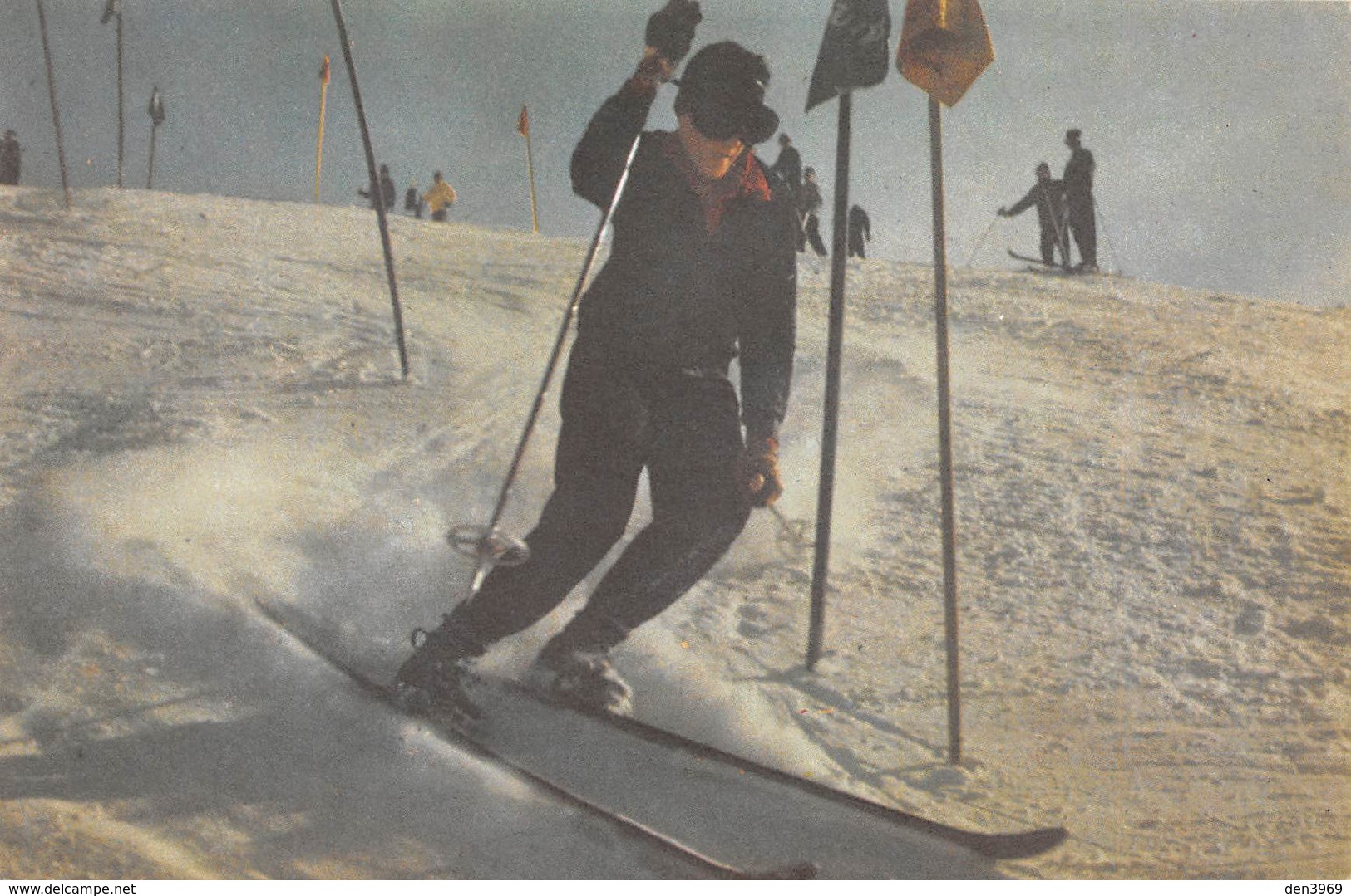 Guy De HUERTAS à L'entraînement - Skieur Alpin Français Né à Nice - Ski - Publicité Biscottes Pelletier - Iran