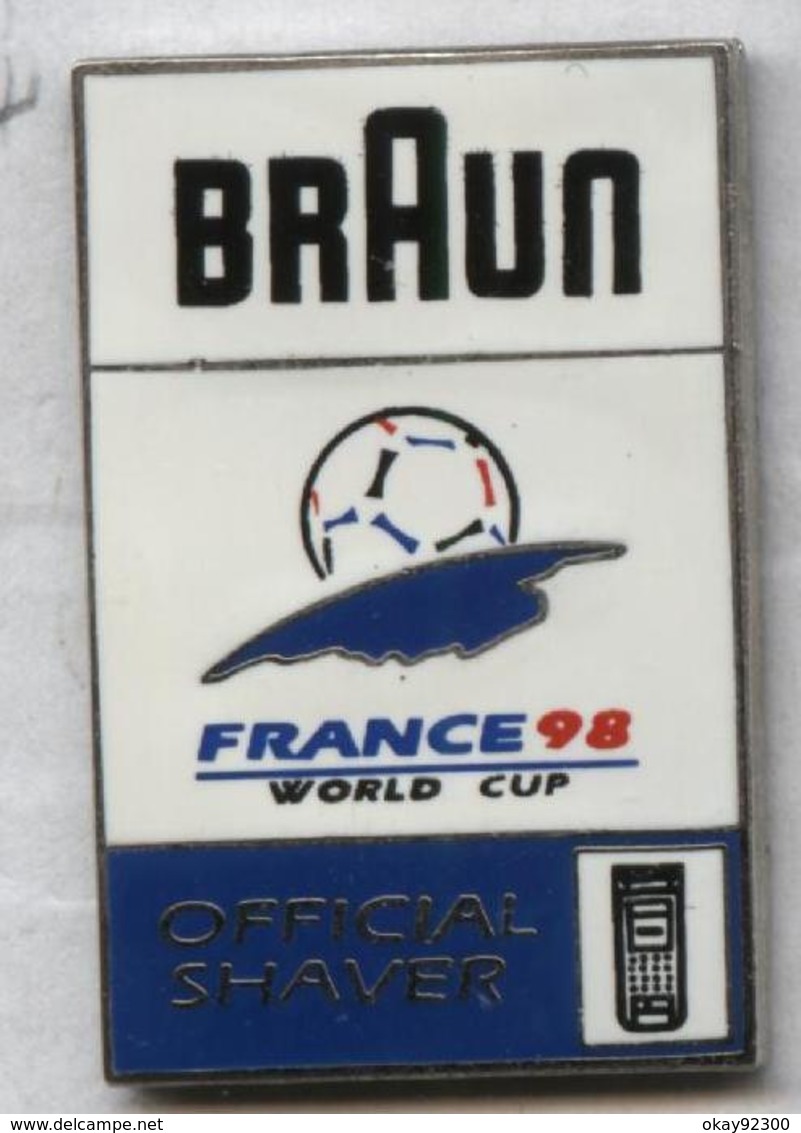 Pin's Football Coupe Du Monde France 98 Word Cup FIFA Soccer - Braun (1) - Football