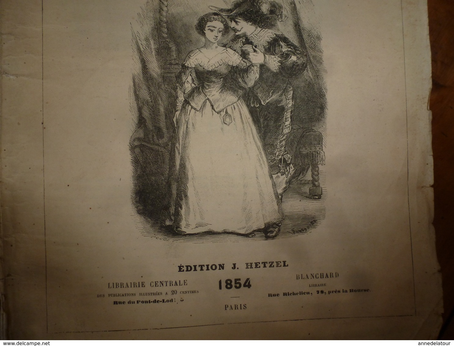 1854 MARION DELORME -Théâtre De Victor Hugo - Illustration Par Foulquier- Edition Hetzel - Auteurs Français