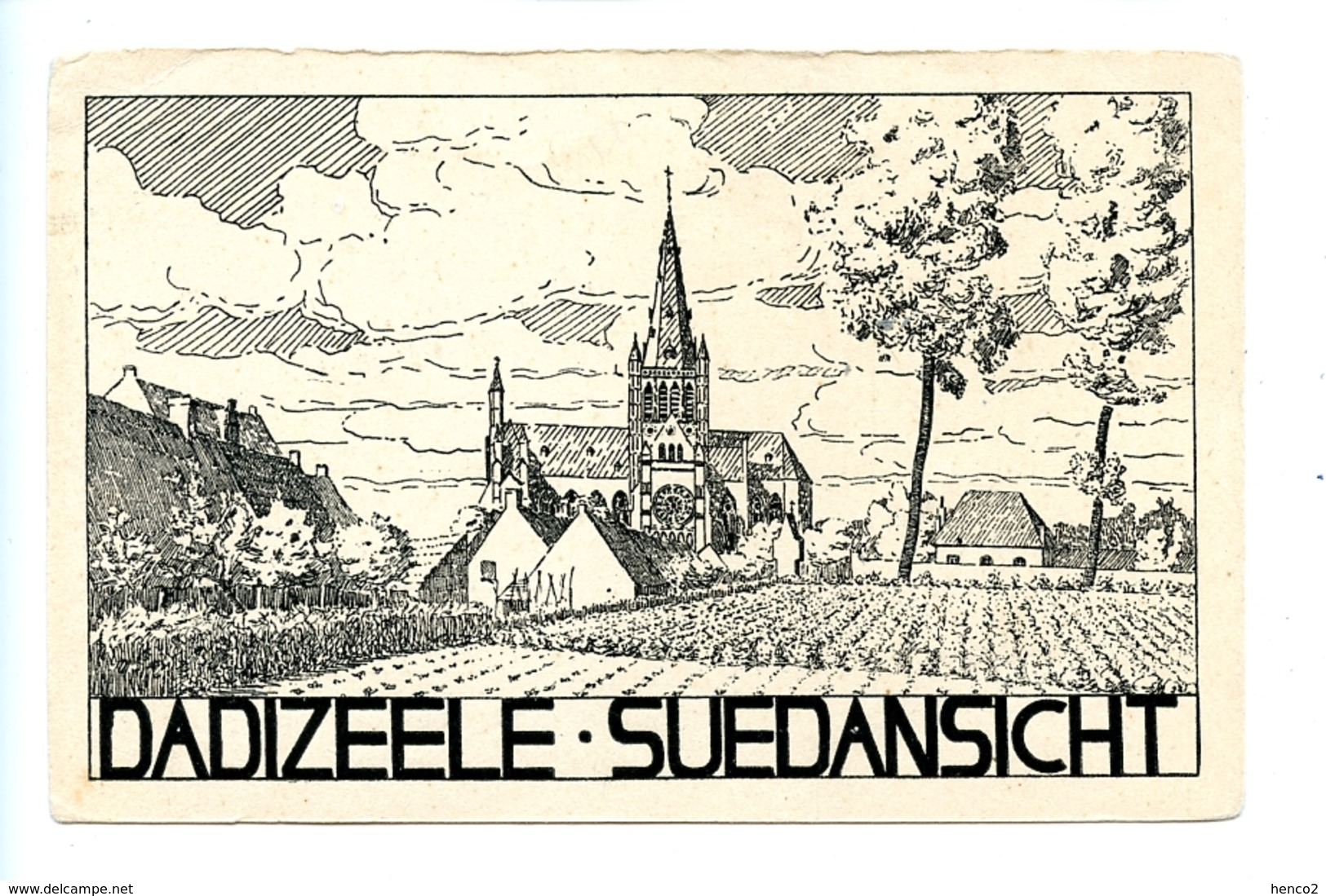 Dadizeele - Suedansicht Südansicht) / Kunstanstalt Wilhelm Hoffmann, Dresden - Moorslede