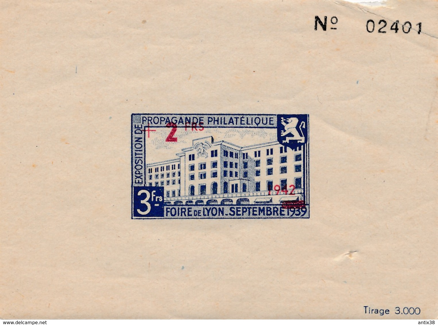 I93 - 2 Timbres Propagande Philatélique - Foire De Lyon Septembre 1939 Barrés 1942- N° 02401 Et 02407 - 30-31 - Neufs