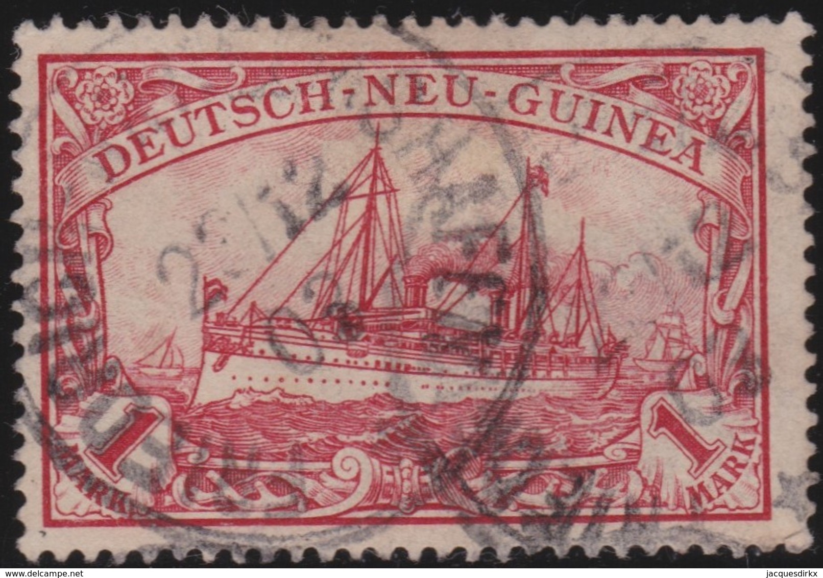 Deutsch   Neu  Guinea     .   Michel    16    ( 2 Scans )      .      O     .     Gebraucht - Deutsch-Neuguinea