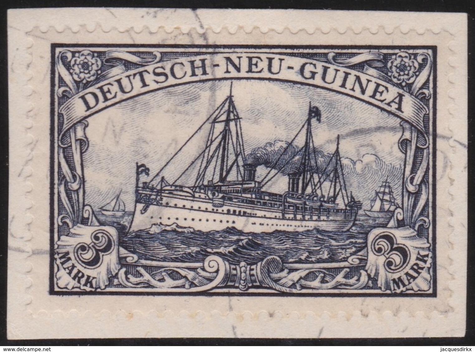 Deutsch   Neu  Guinea     .   Michel    18   Signiert    ( 2 Scans )      .      O     .     Gebraucht - Deutsch-Neuguinea