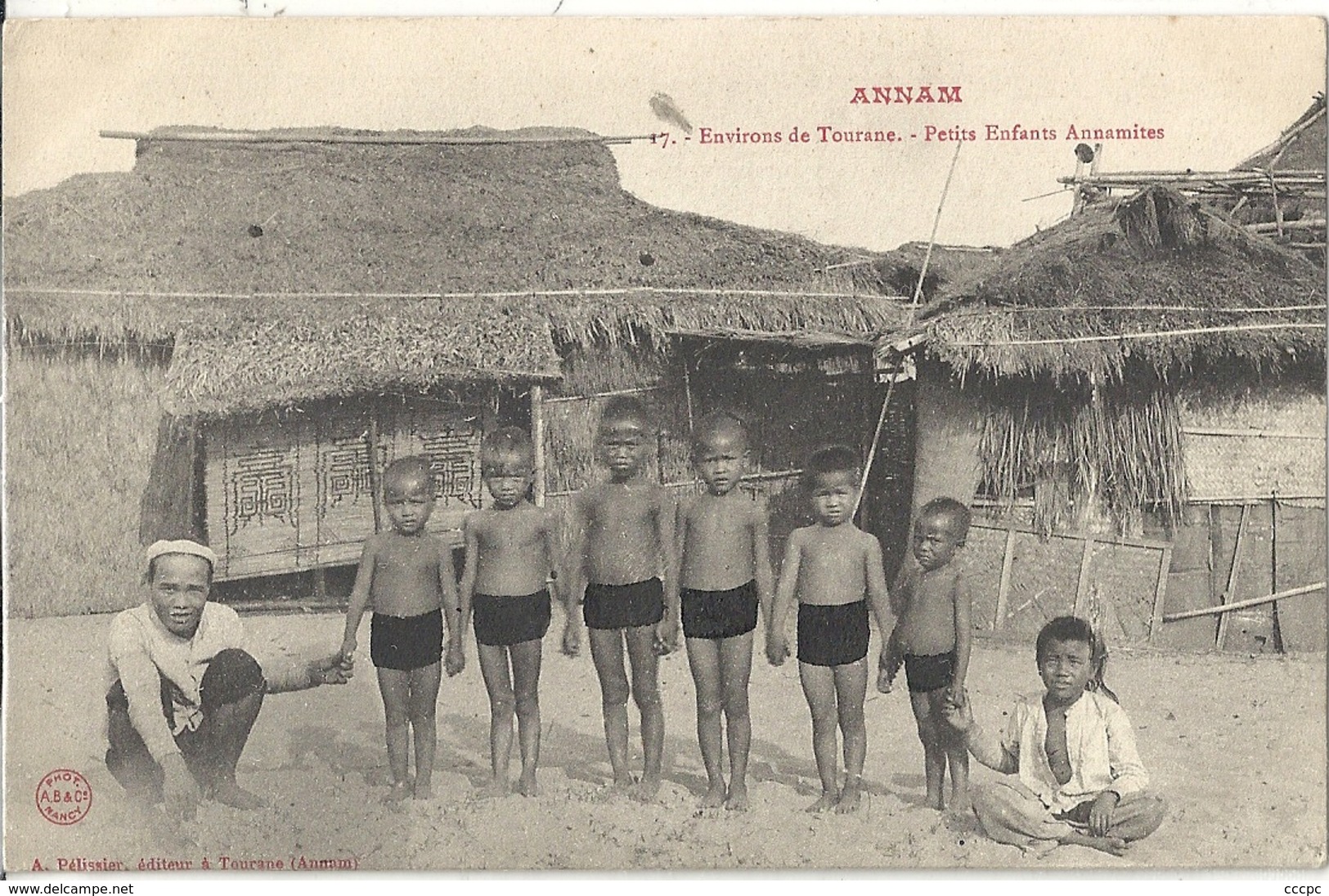 CPA Vietnam Environs De Tourane Petit Enfants Annamite - Viêt-Nam