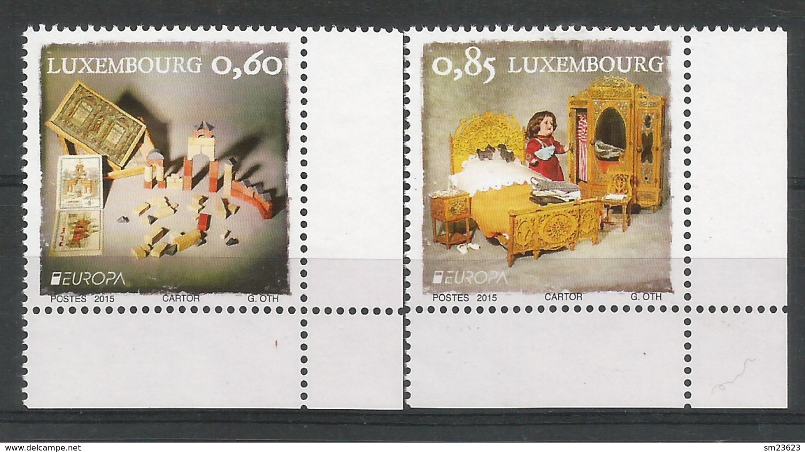 Luxembourg  2015   Mi.Nr. 2054 / 2055 , EUROPA CEPT - Historisches Spielzeug  - Postfrisch / MNH / (**) - 2015