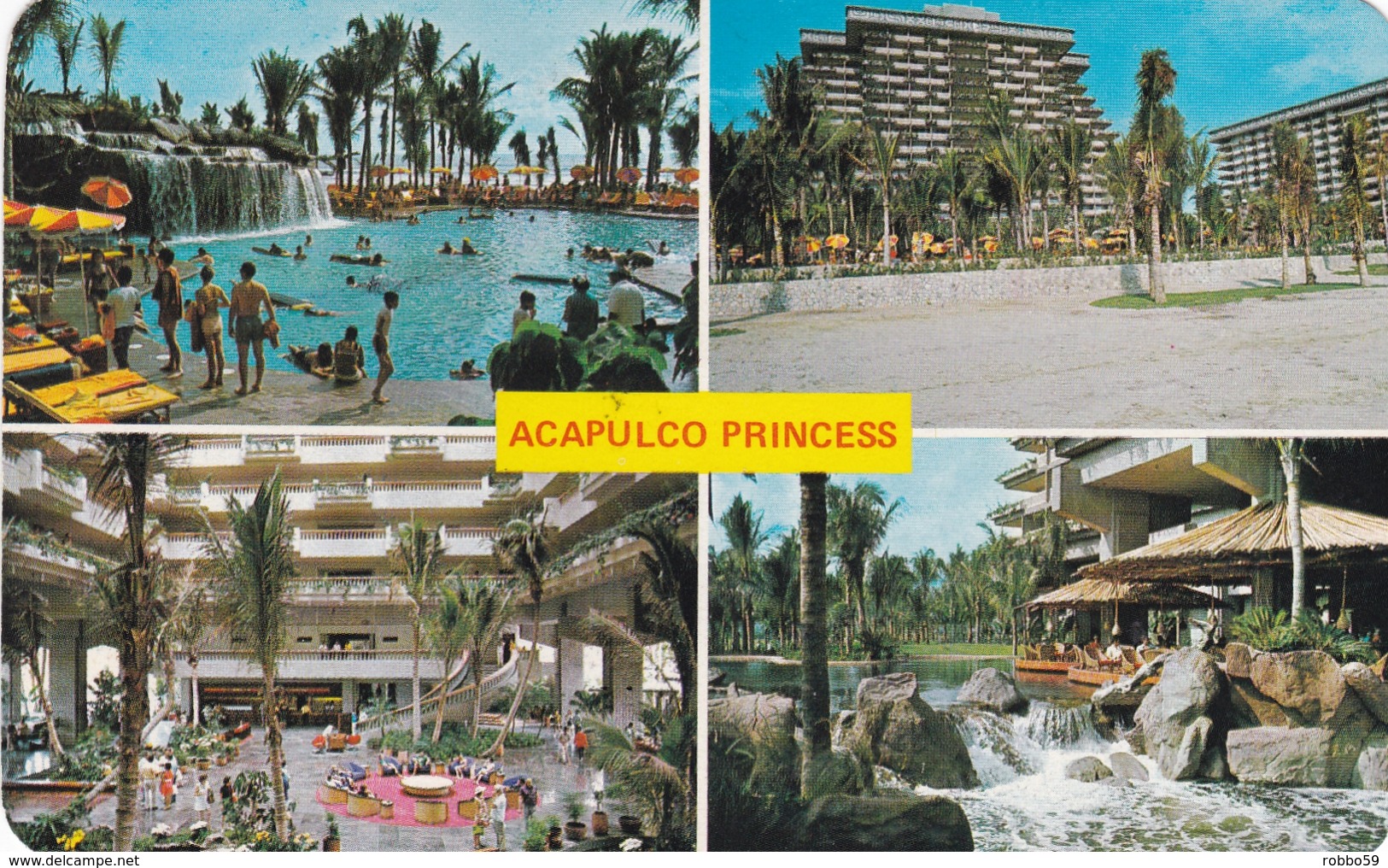 Mexico Acapulco Princess Hotel Postcard Used Good Condition - Mexico
