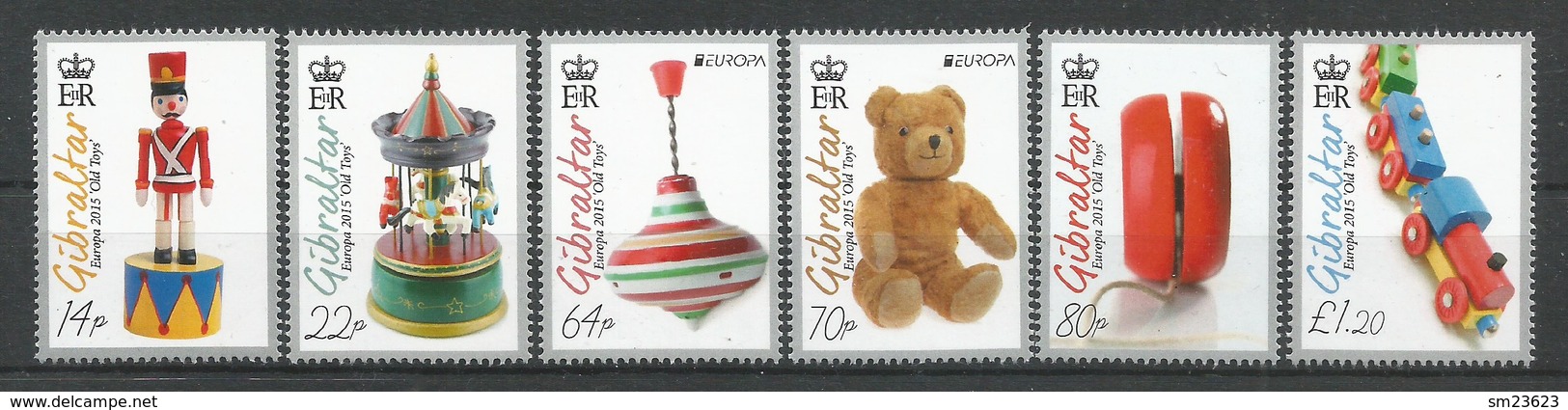 Gibraltar   2015  , EUROPA CEPT - Historisches Spielzeug - Postfrisch / MNH / (**) - 2015