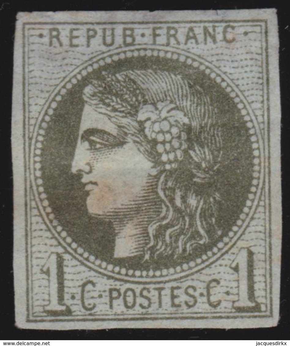 France   .   Yvert    .    39 C     ( 2 Scans )   .      O      .     Oblitéré - 1870 Emisión De Bordeaux