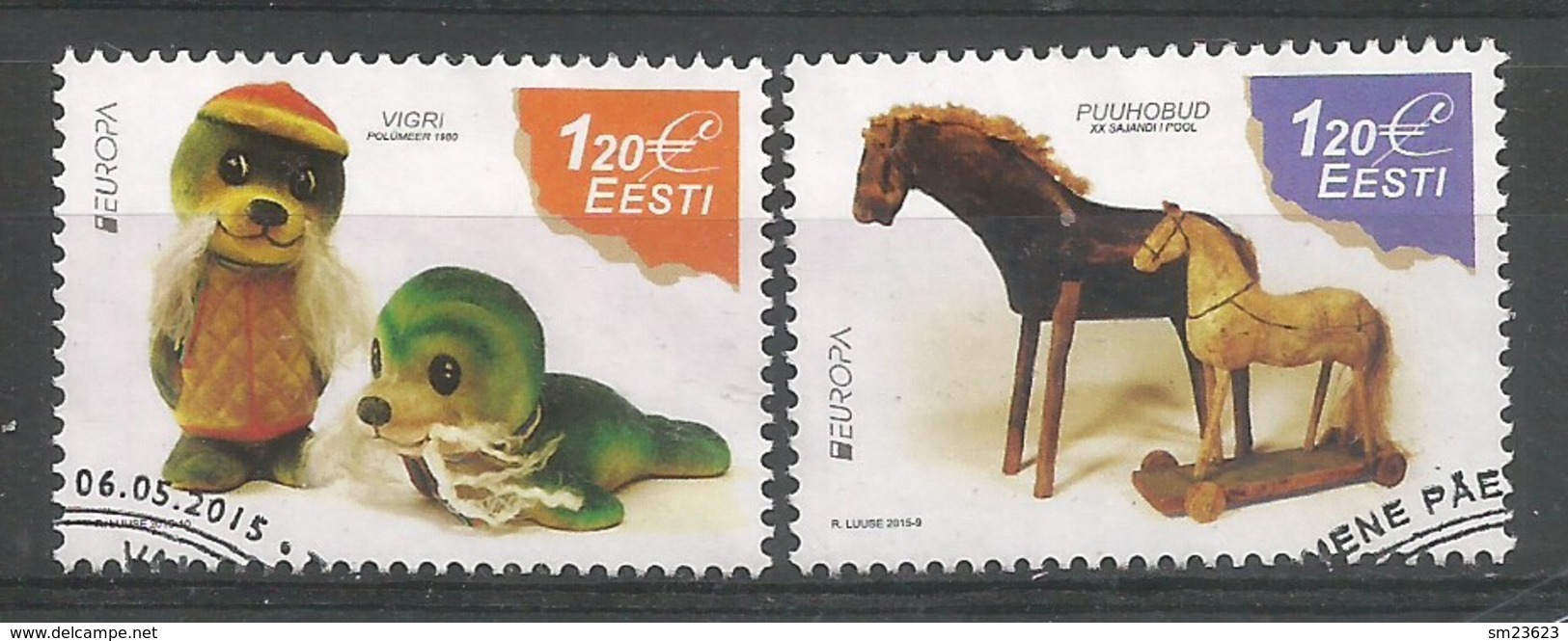 Estland / Ee  2015   Mi.Nr. 822 / 823 , EUROPA CEPT - Historisches Spielzeug - Gestempelt / Used / (o) - 2015