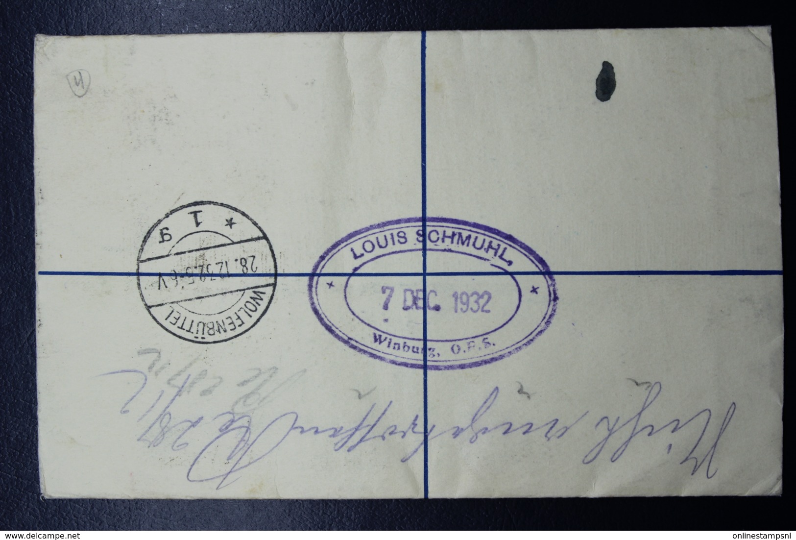 South Africa: Registered Cover WINBURG -> Germany  R6 B 152 * 95 Mm Uprated - Brieven En Documenten