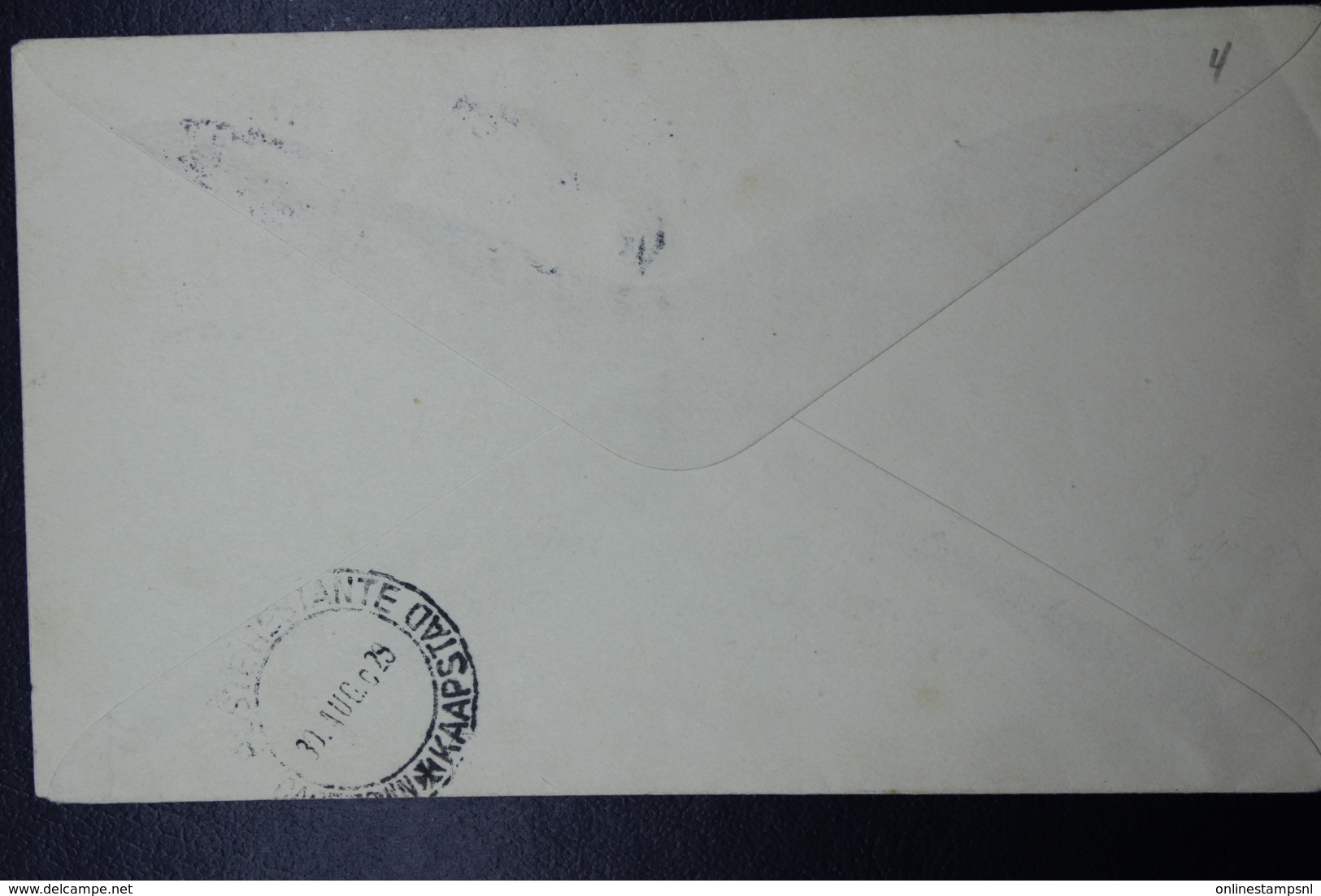 South Africa: Airmail Cover Germiston Station -> Cape Town Poste Restante Unclaimed Cancel 29-8-1929 - Lettres & Documents