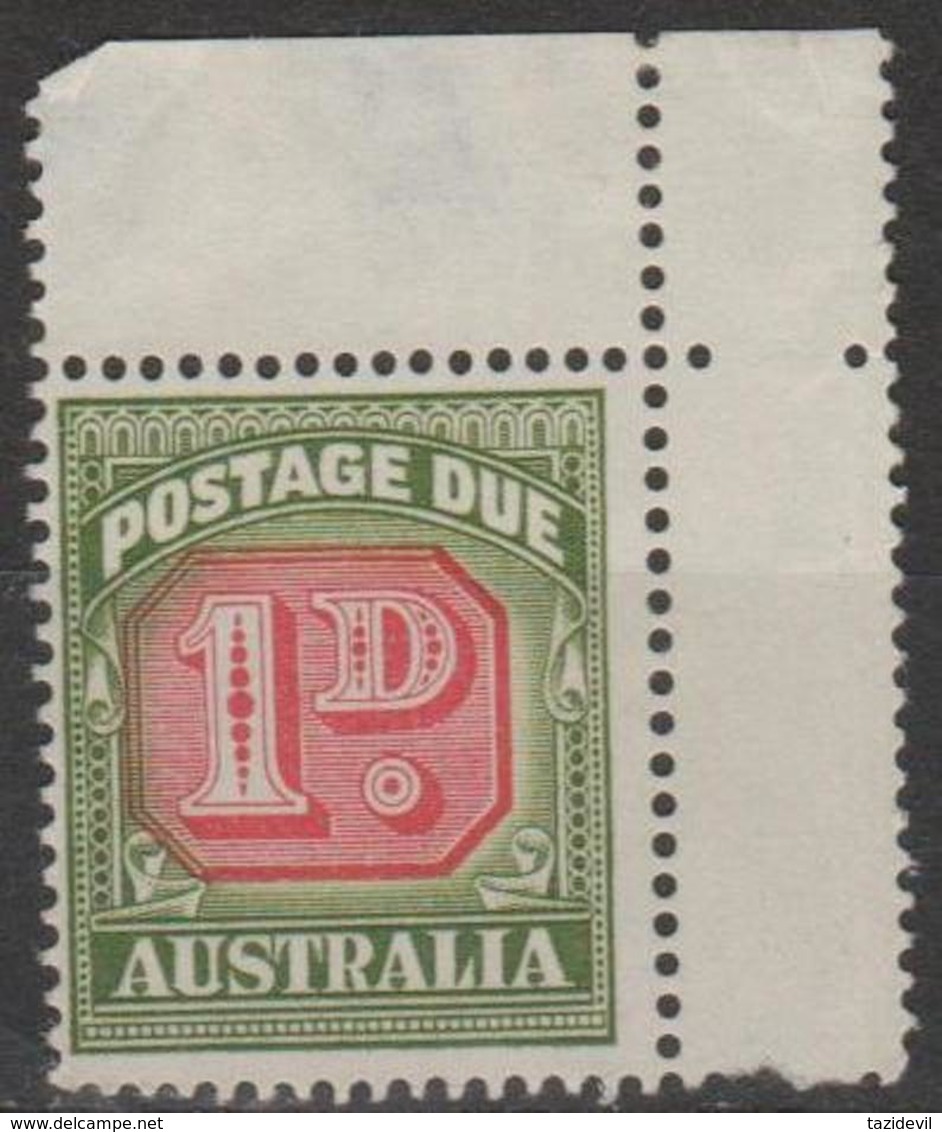 AUSTRALIA - 1958 1d Postage Due. Type I. Scott J87a. MNH ** - Segnatasse