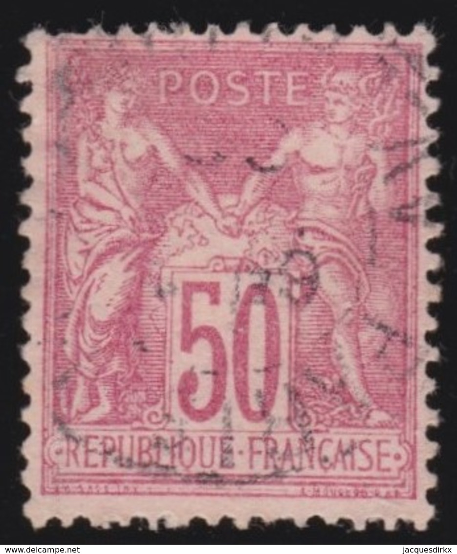 France   .   Yvert    .    104      .      O      .     Oblitéré - 1898-1900 Sage (Type III)