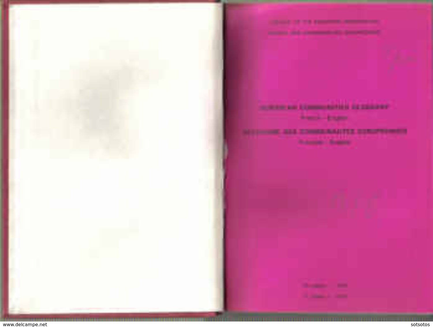 EUROPEAN COMMUNITIES GLOSSARY: FRENCH - ENGLISH (1979)  - Mure Than 1.000 Pages - In Very Good Condition - Wörterbücher