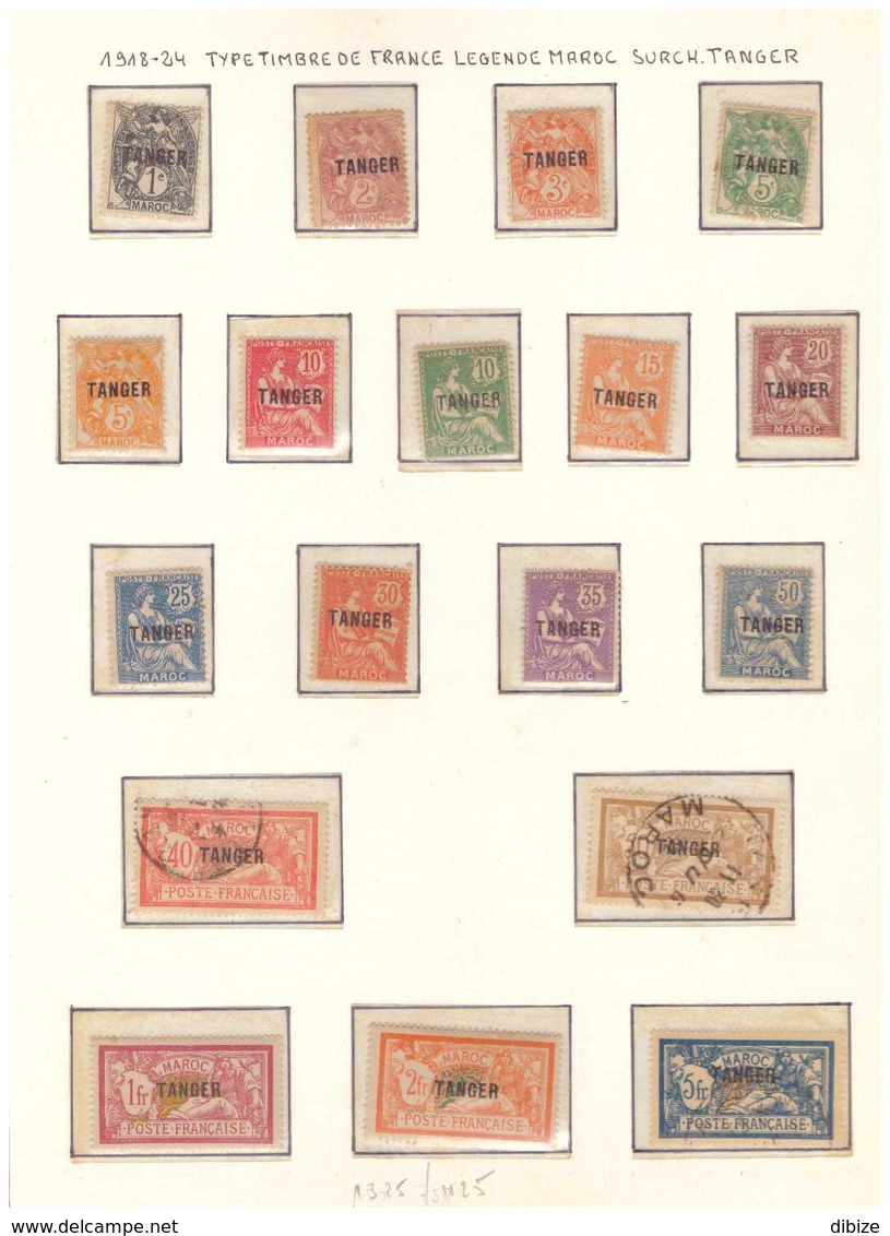 Maroc. 18 Timbres Protectorat. N° 80 à 97. Dont 3 Oblitérés. Quelques Rouilles Et Traces Charnières. Tanger. 1918-1924 - Nuovi