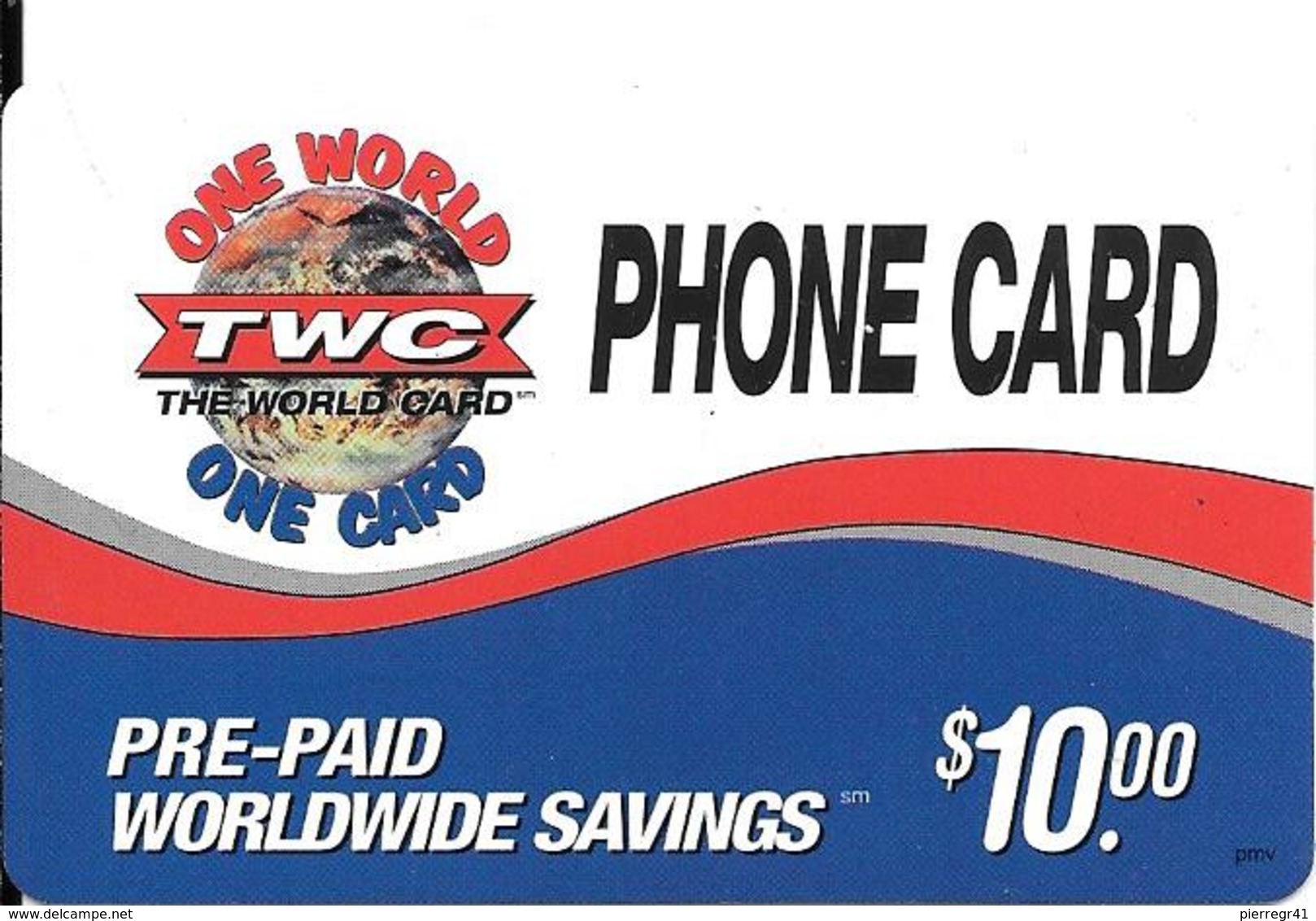-CARTE-PREPAYEE-USA-10$--TWC/ PHONE CARD- -Plastic Fin-TBE - Autres & Non Classés