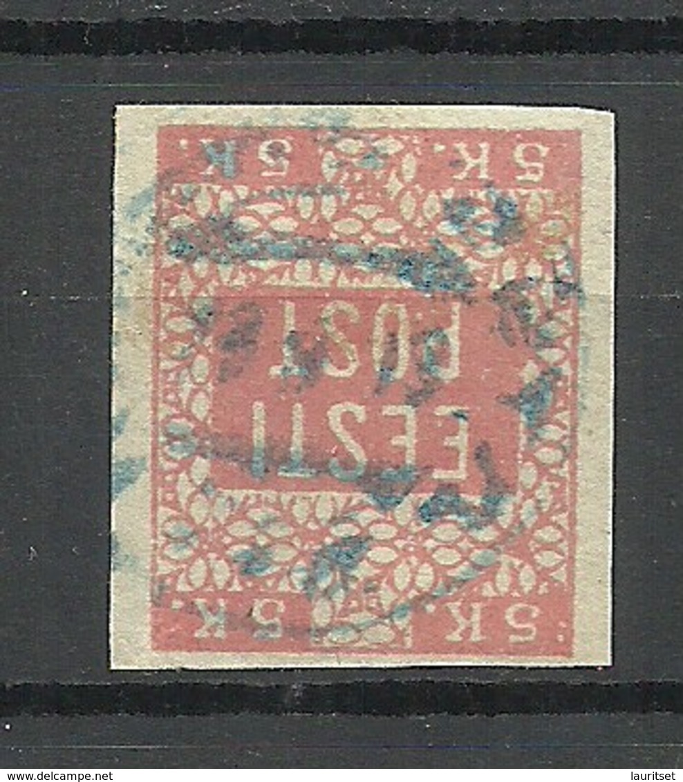 ESTLAND ESTONIA 1918 KOLK (Kolga) H&O 48:1 Provisional Cyrillic Cancel Michel 1 - Estonia